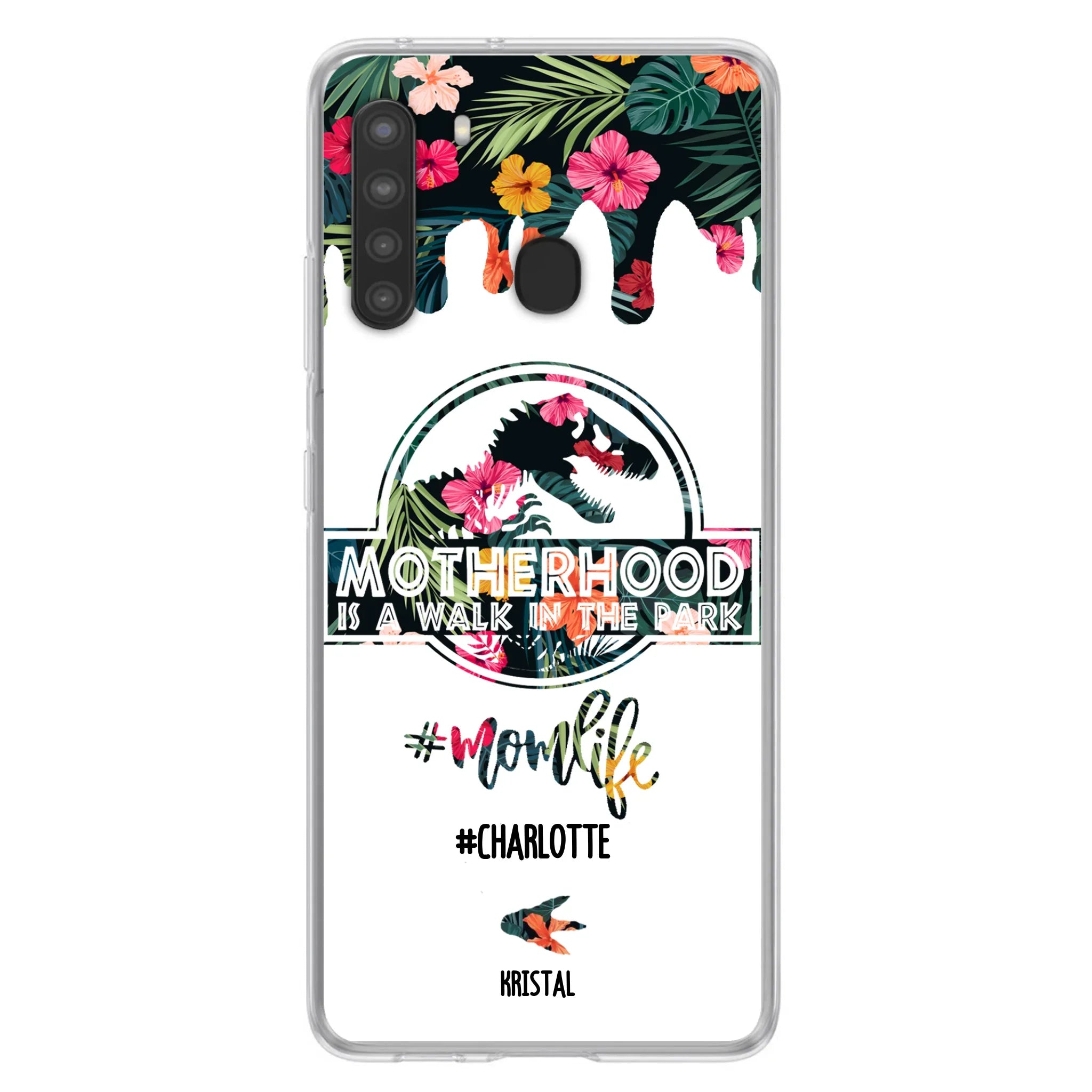 Custom Personalized Mama Dinosaur Phone Case - Best Gift For Mothers - For iPhone And Samsung Phone Case - 2QCGS1