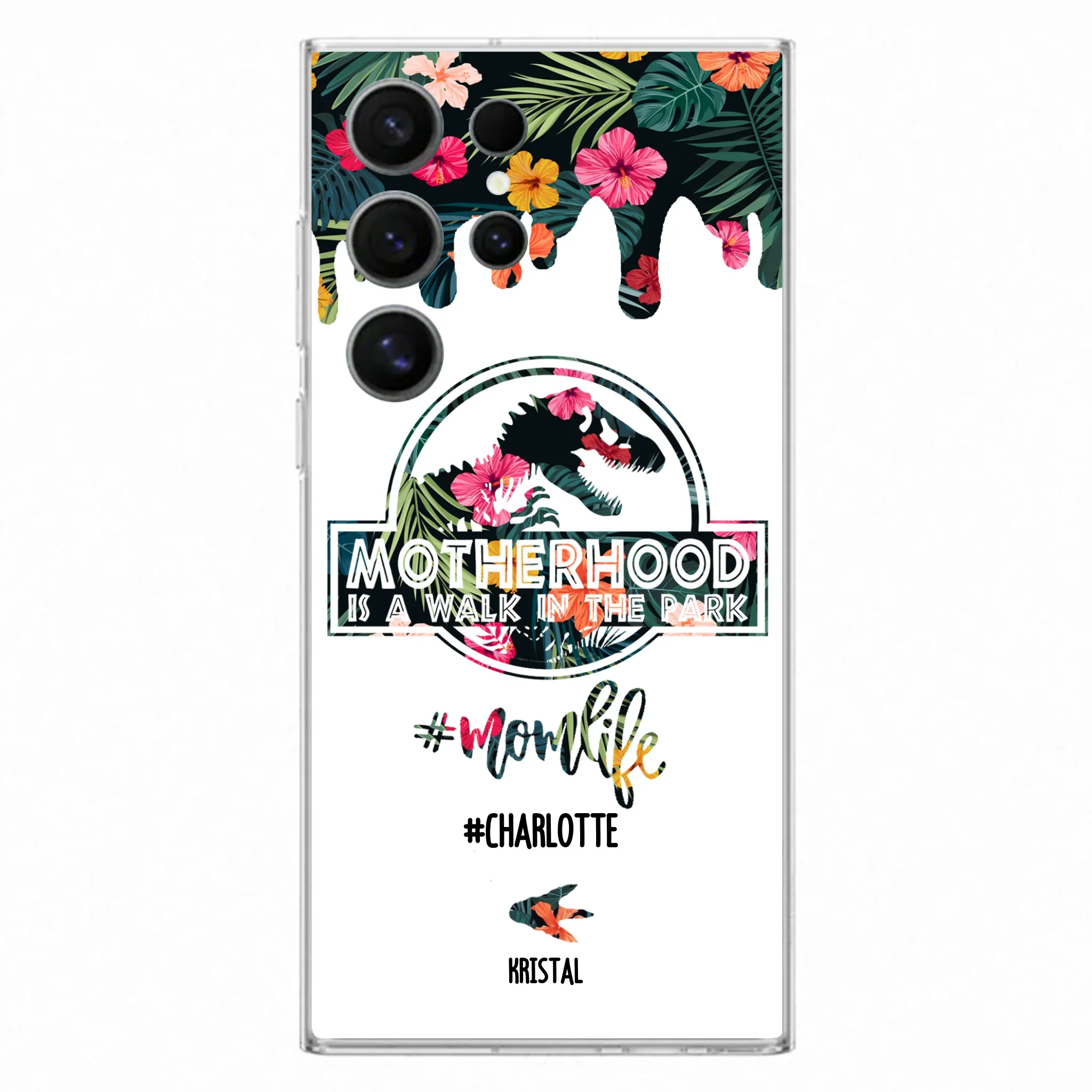 Custom Personalized Mama Dinosaur Phone Case - Best Gift For Mothers - For iPhone And Samsung Phone Case - 2QCGS1