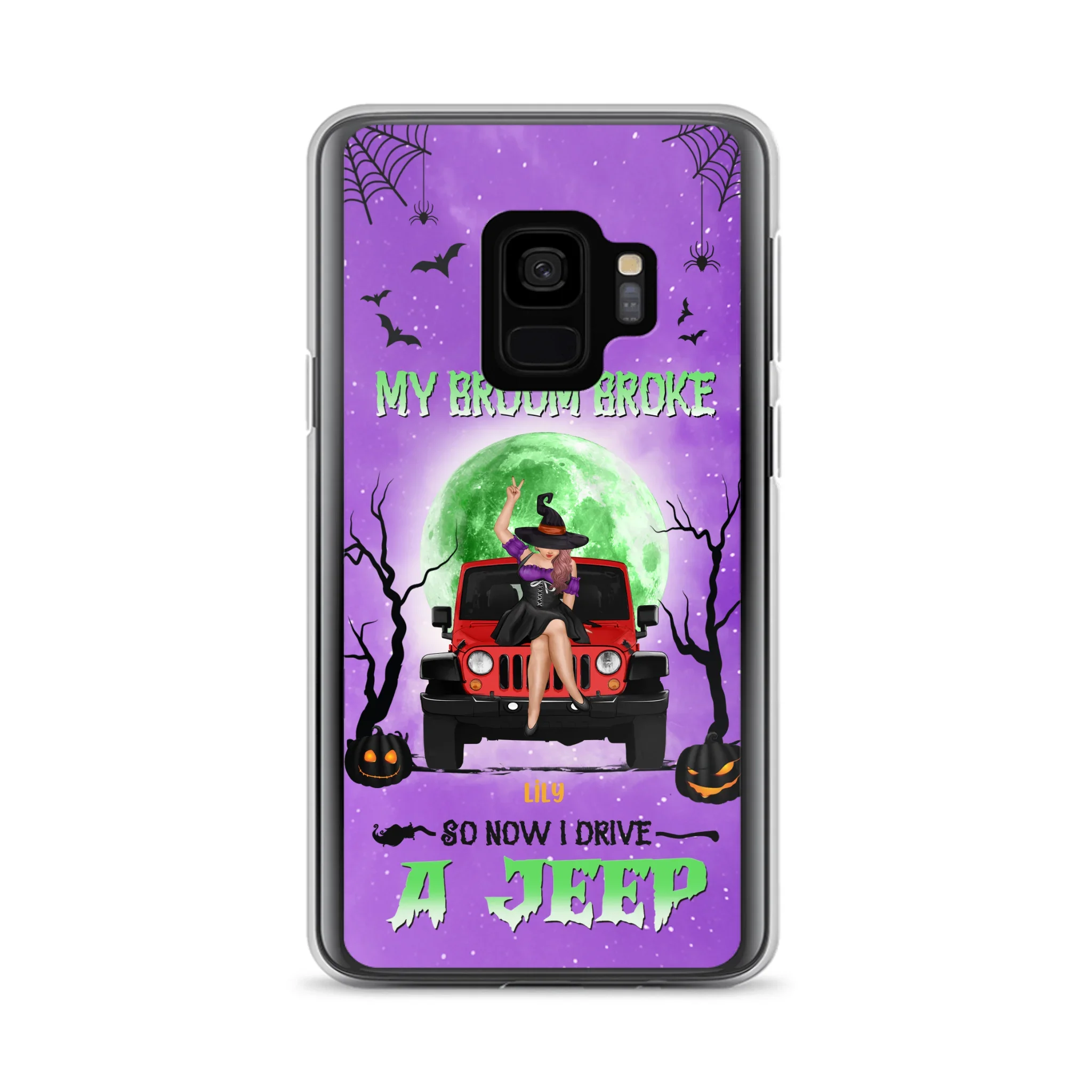 Custom Personalized Off - Road Witch Phone Case - Halloween Gift For Girl - My Broom Broke - Case For Iphone/Samsung