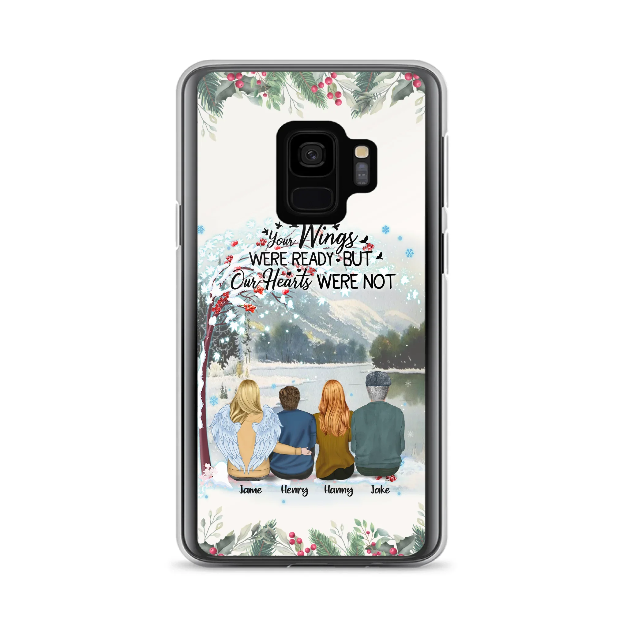 Custom Personalized Family Phone Case - Best Gift For Family - I Know Heaven Is A Beautiful Place Because They Have My Dad - Case For Iphone/Samsung