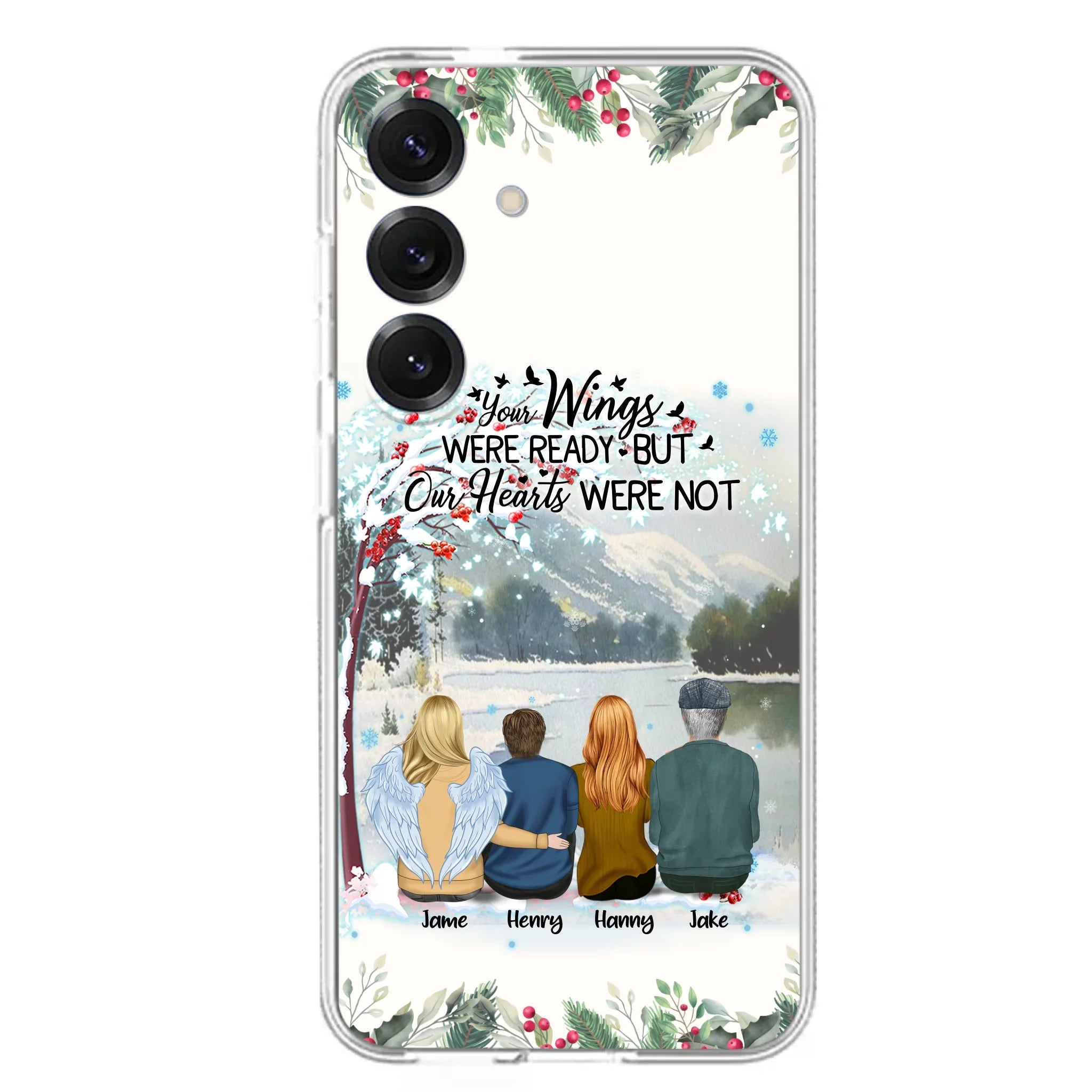 Custom Personalized Family Phone Case - Best Gift For Family - I Know Heaven Is A Beautiful Place Because They Have My Dad - Case For Iphone/Samsung