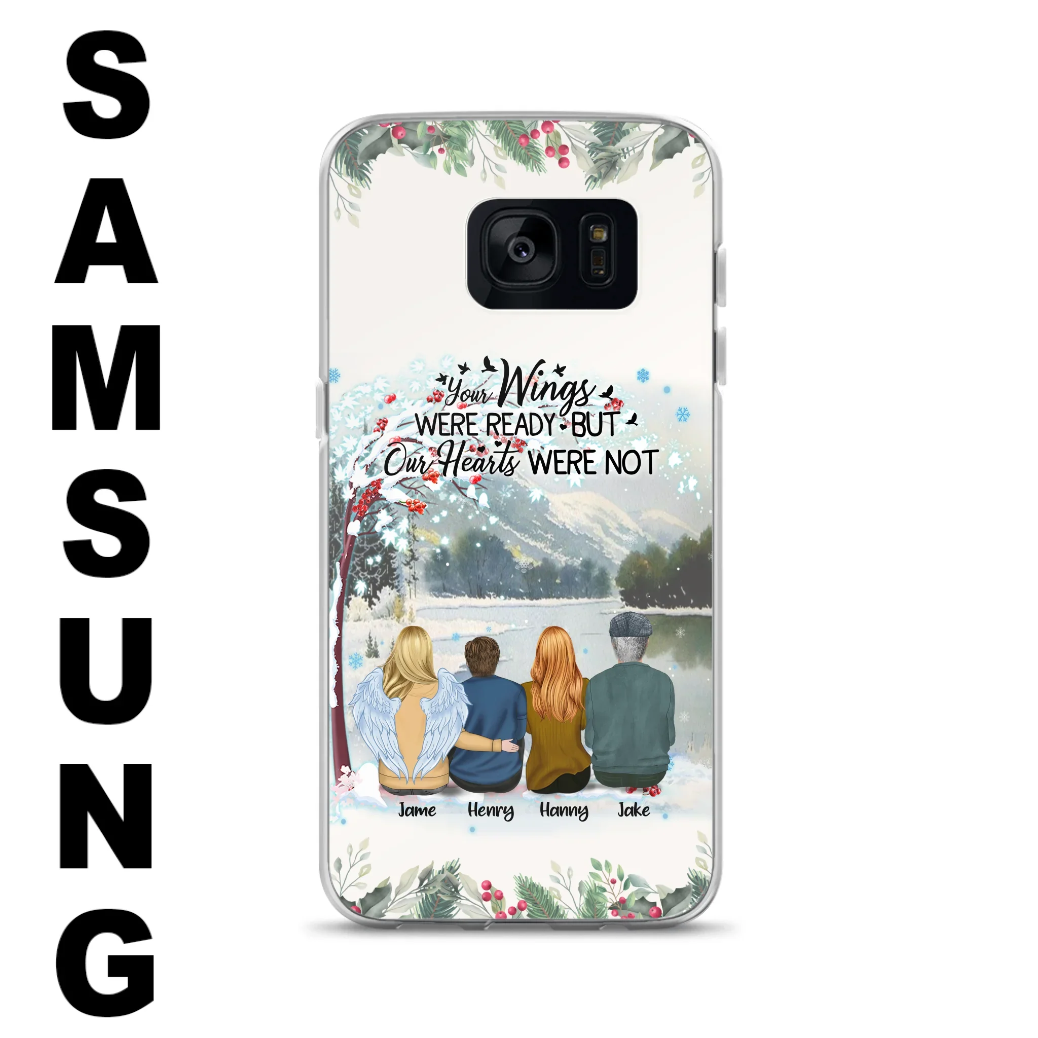 Custom Personalized Family Phone Case - Best Gift For Family - I Know Heaven Is A Beautiful Place Because They Have My Dad - Case For Iphone/Samsung