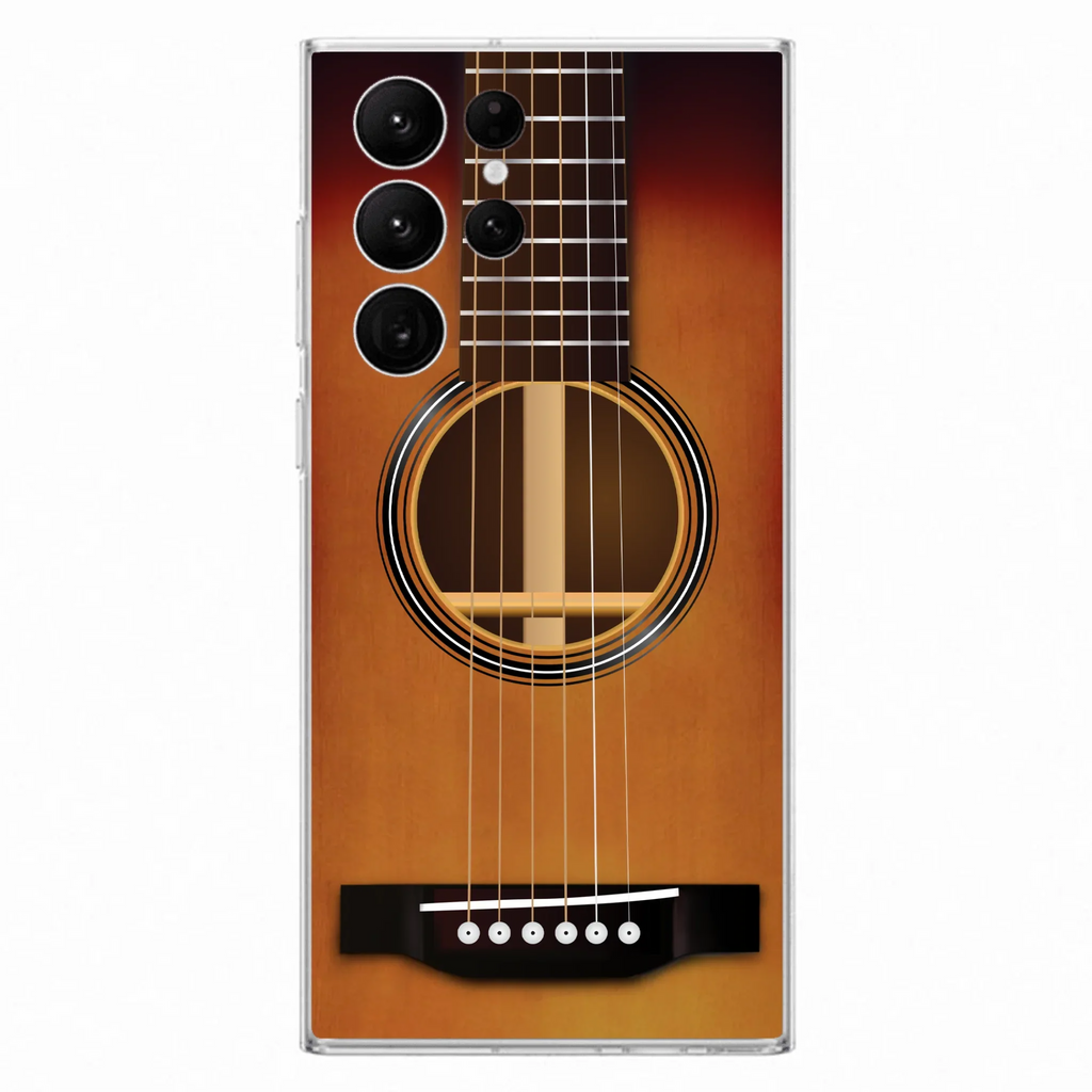 Custom Personalized Acoustic/Electric Guitar Phone Case - Best Gift For Guitarist - Case For iPhone And Samsung