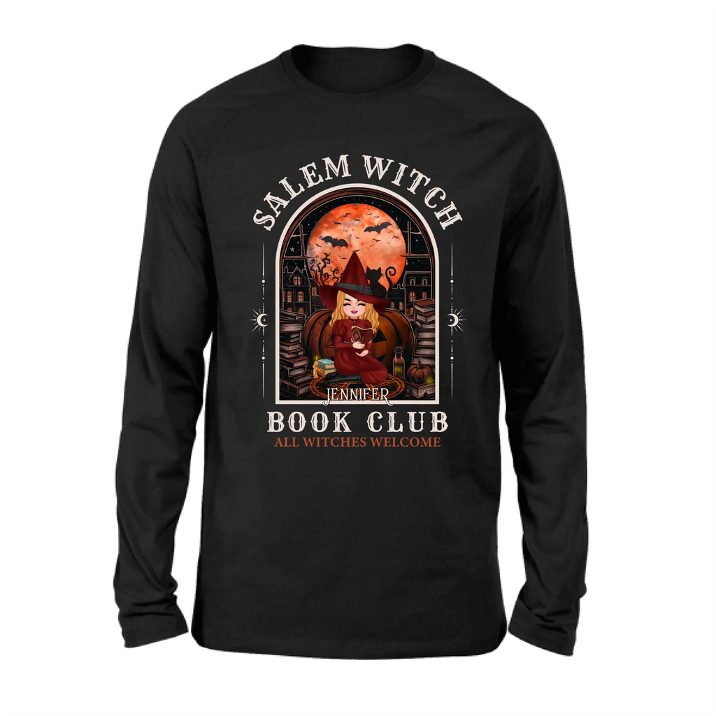 Personalized Salem Witch Book Club T-Shirt/Long Sleeve/Sweater/Hoodie - Gift Idea For Book Lover - All Witches Welcome