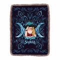Personalized Witch Ultra-Soft Fringe Blanket - Gift Idea For Sister/Friend/Mom/Witch Lover