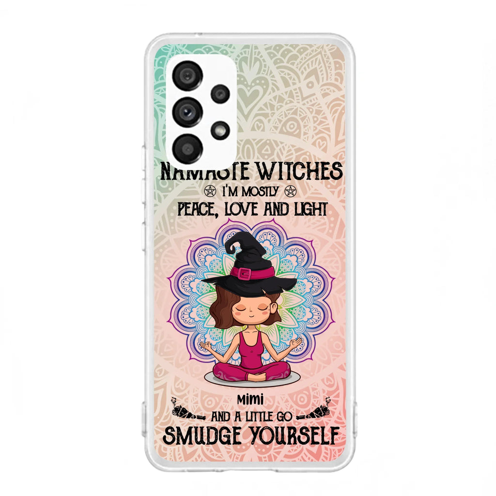 Custom Personalized Yoga Phone Case - Gift for Yoga Lovers - iPhone and Samsung Case - Namaste Witches