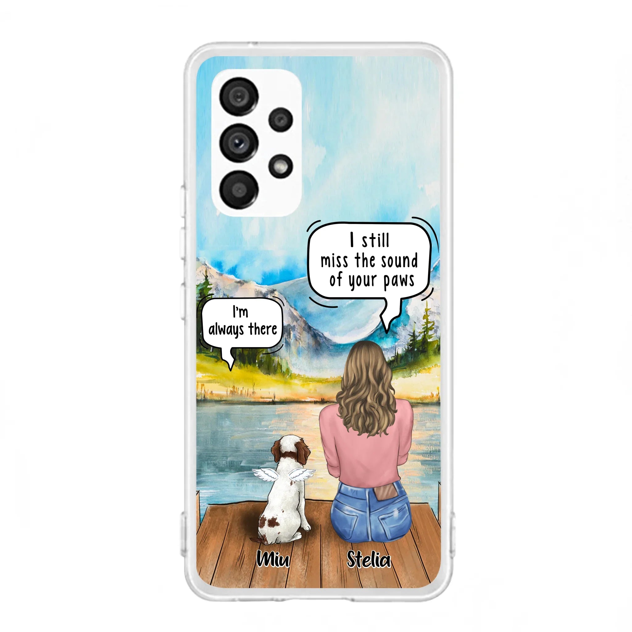 Custom Personalized Dog Mom Phone Case - Upto 4 Pets - Case For Iphone/Samsung - Gift Idea For Pet Lover - FXVV9O