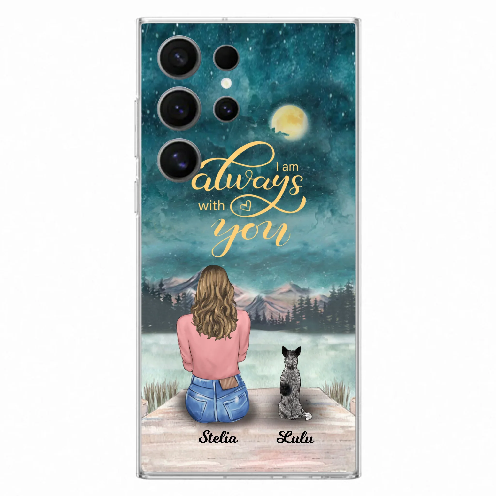 Personalized Phone Case Dog Mom - Gift For Dog Lovers with upto 4 Dogs - Busy Being A Dog Mom