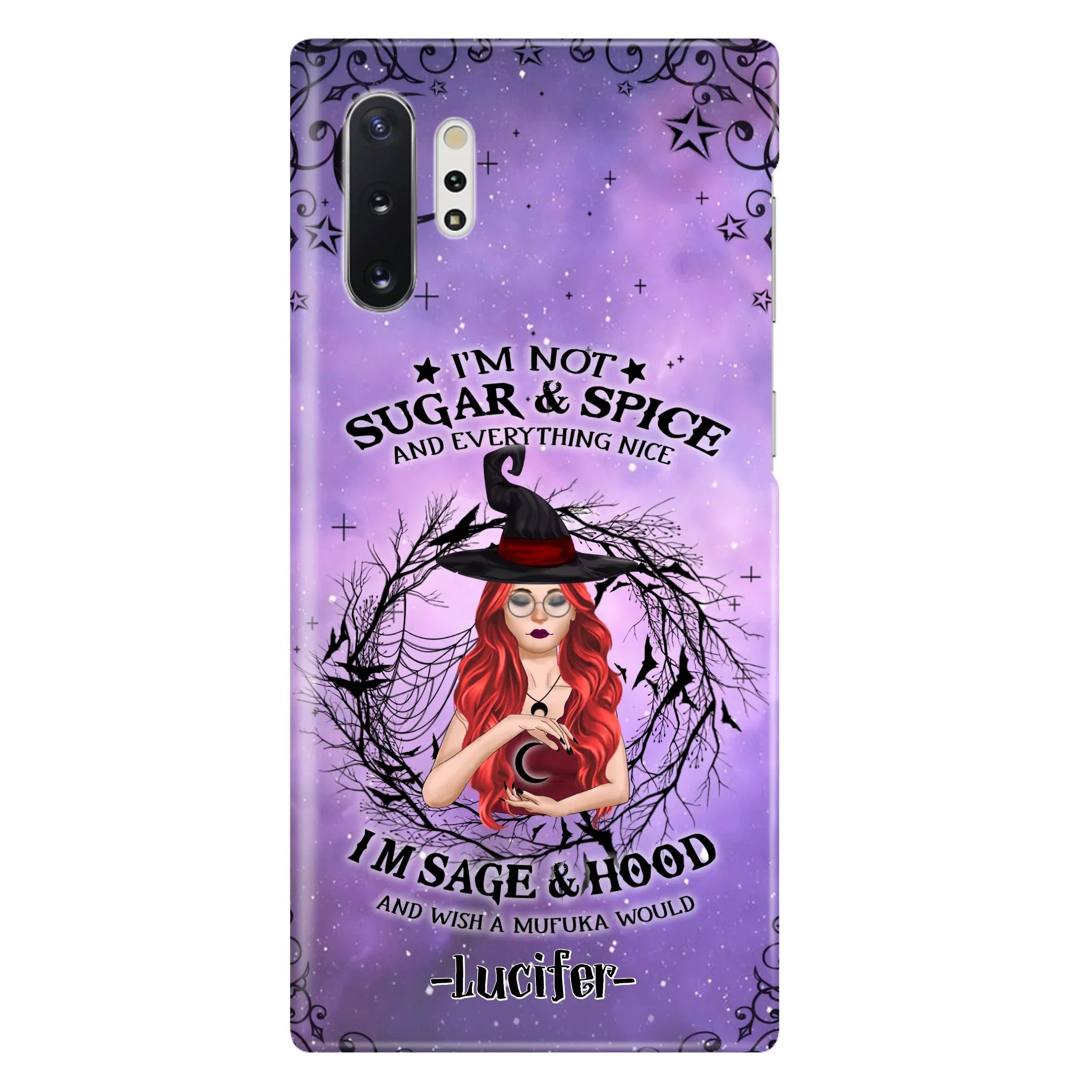 Custom Personalized Witch Phone Case - Best Halloween Gift Idea - I'm Not Sugar And Spice - Case For iPhone And Samsung - DFESX1