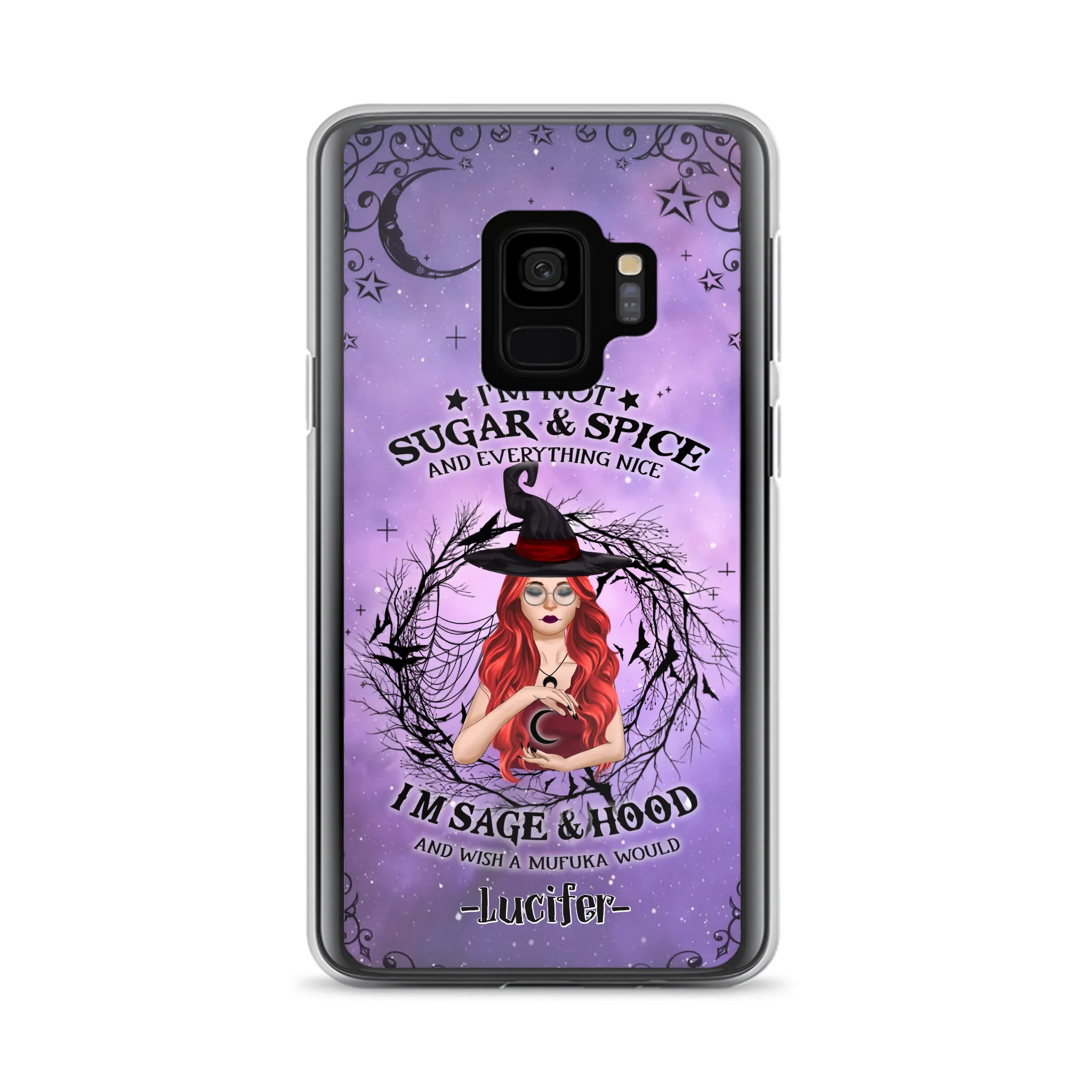Custom Personalized Witch Phone Case - Best Halloween Gift Idea - I'm Not Sugar And Spice - Case For iPhone And Samsung - DFESX1