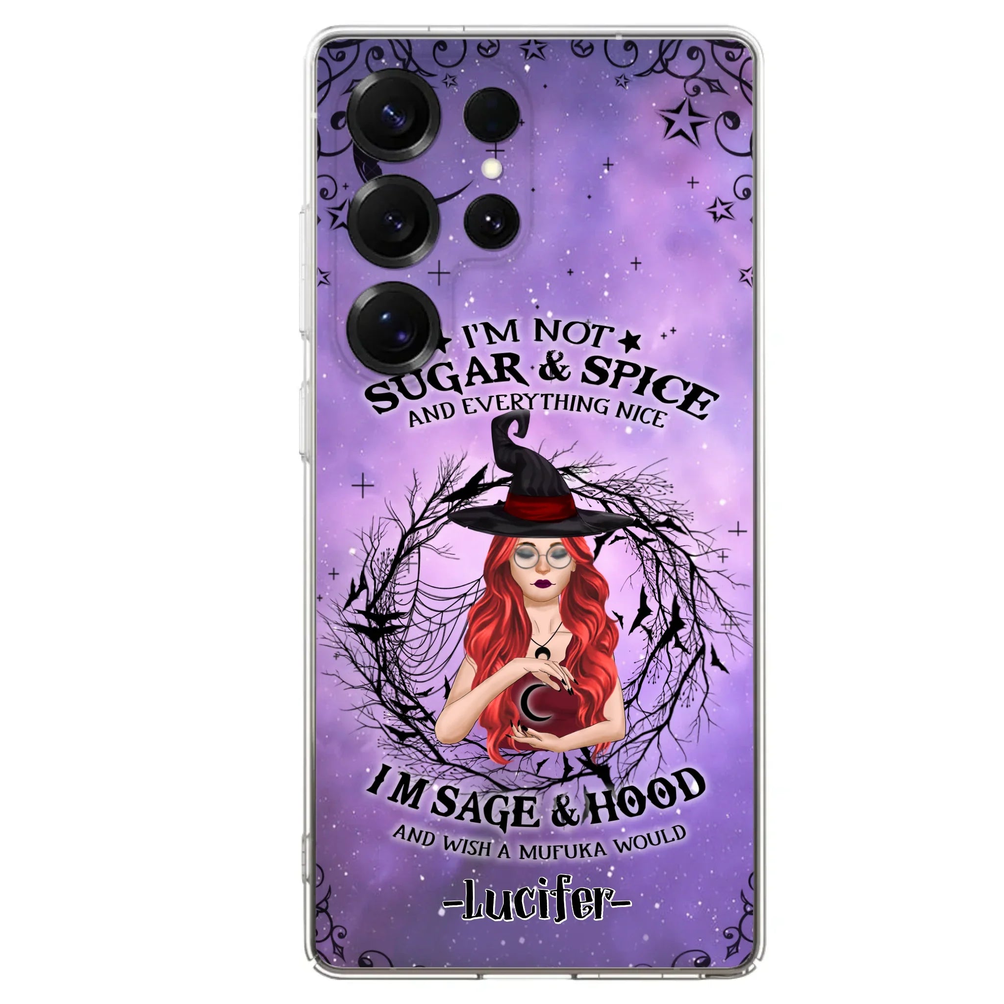 Custom Personalized Witch Phone Case - Best Halloween Gift Idea - I'm Not Sugar And Spice - Case For iPhone And Samsung - DFESX1