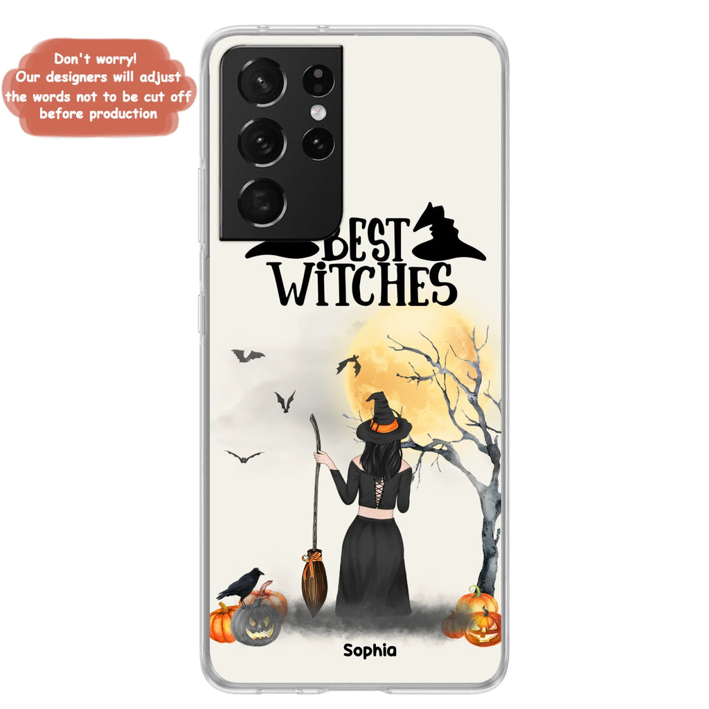 Custom Personalized Witchy Friends Phone Case - Gift For Best Friends with up to 3 Witches - Best Witches