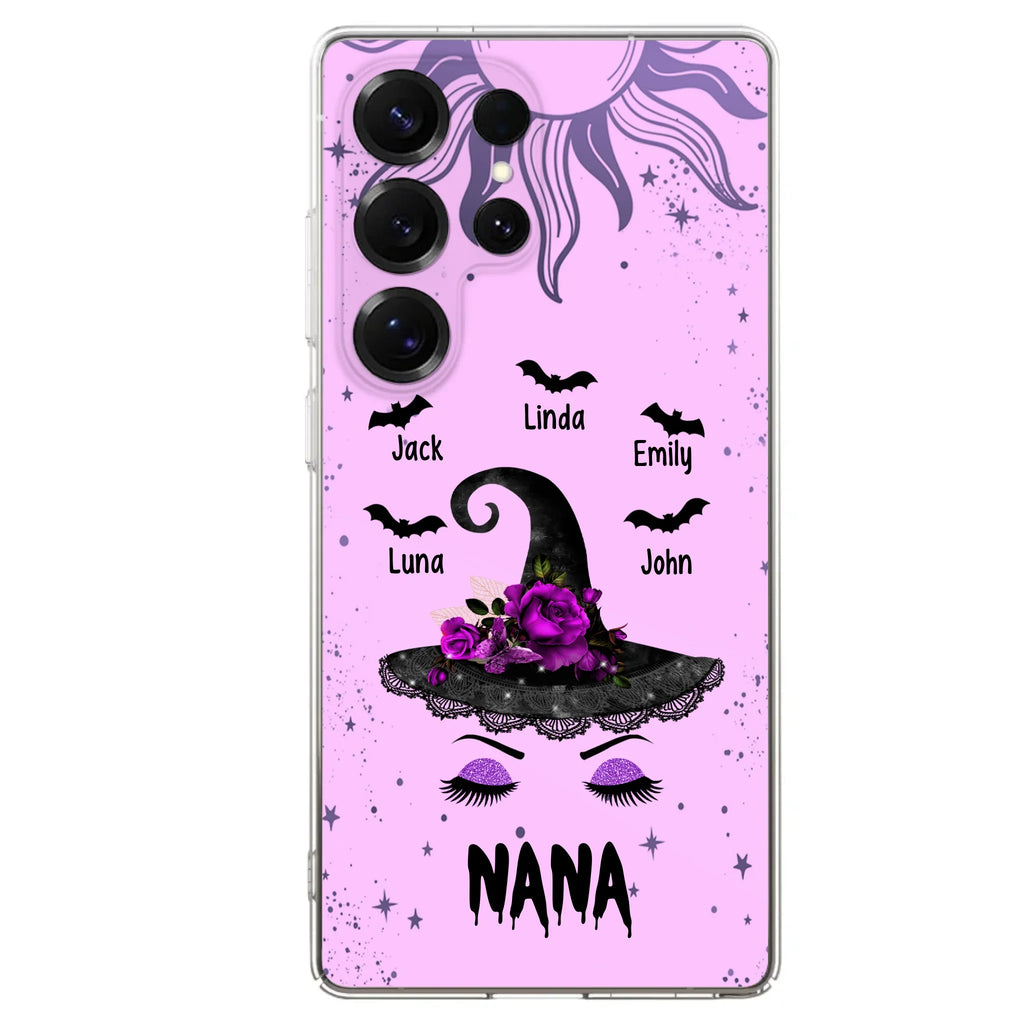 Personalized Mother Witch Phone Case - Upto 5 Kid's - Best Gift For Mother -Grandma,Gigi,Nana,Mama,Gigi