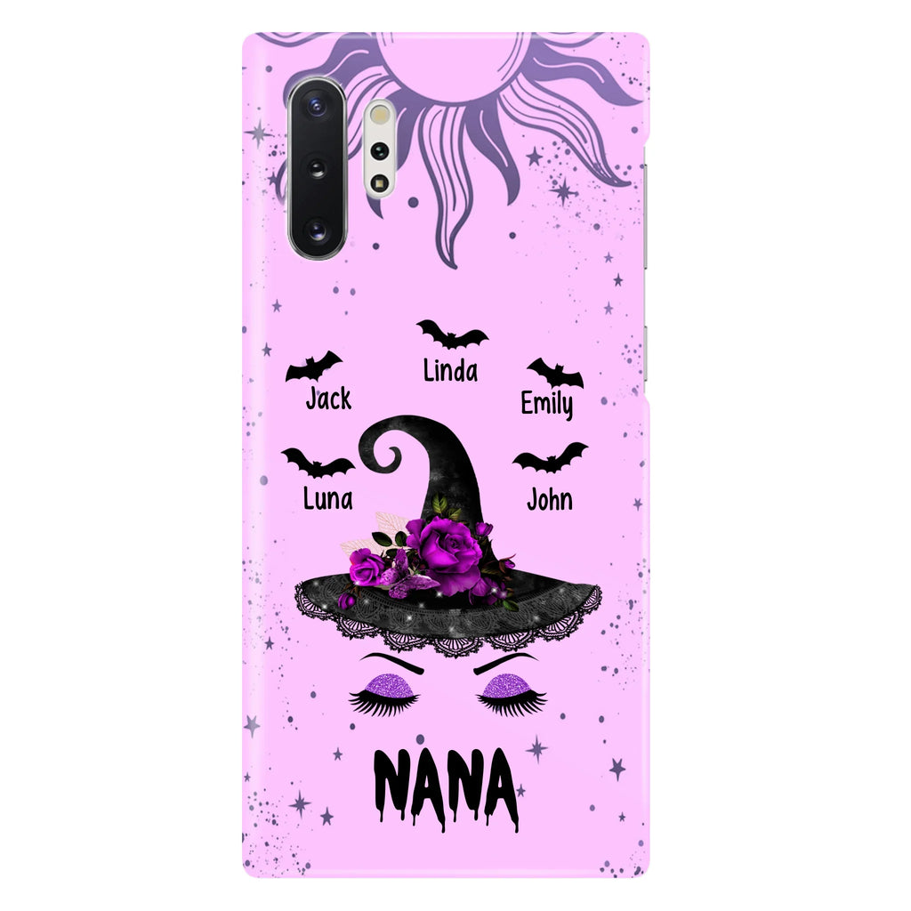 Personalized Mother Witch Phone Case - Upto 5 Kid's - Best Gift For Mother -Grandma,Gigi,Nana,Mama,Gigi