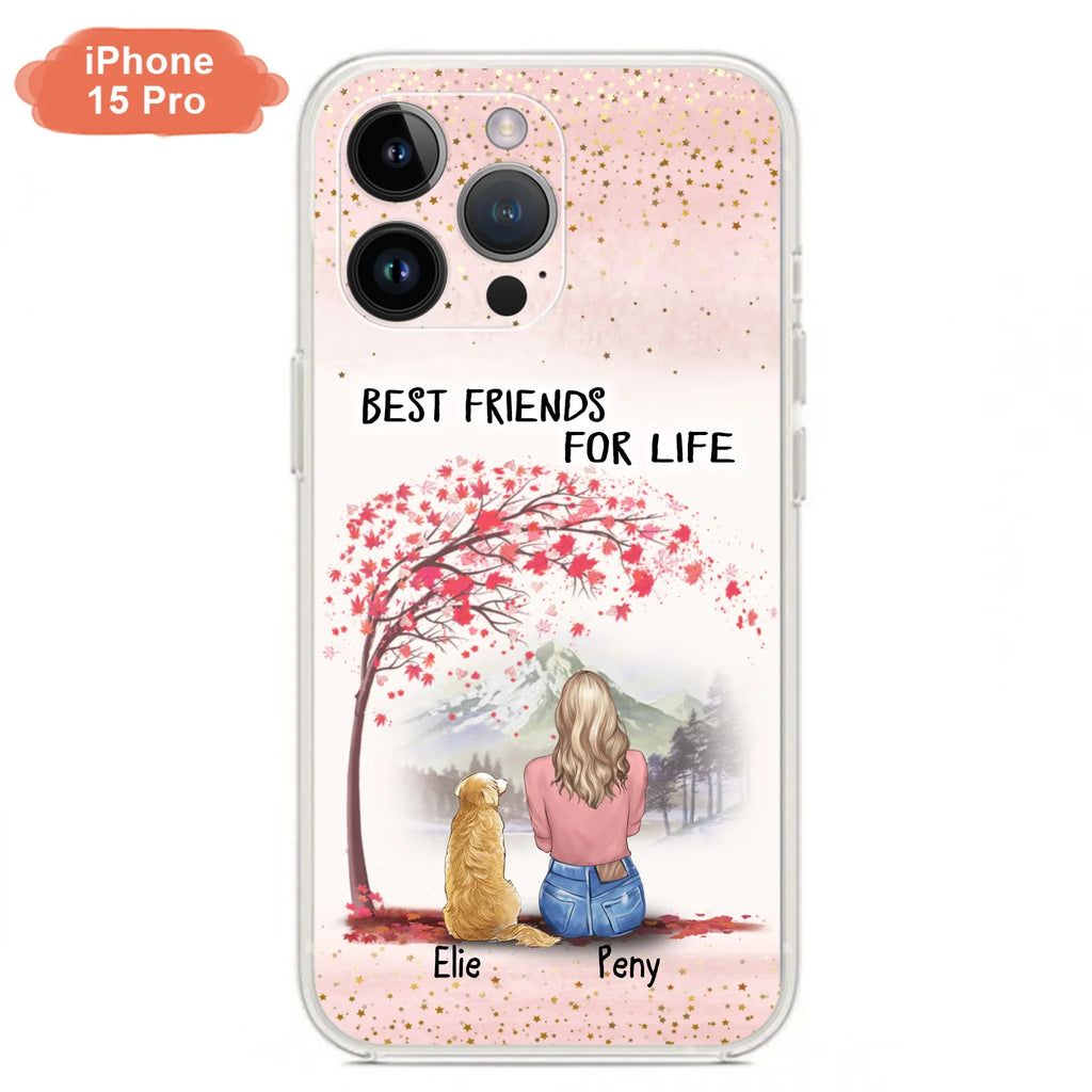 Personalized Pet Mom Phone Case - Mom With Upto 5 Pets - Best Friends For Life