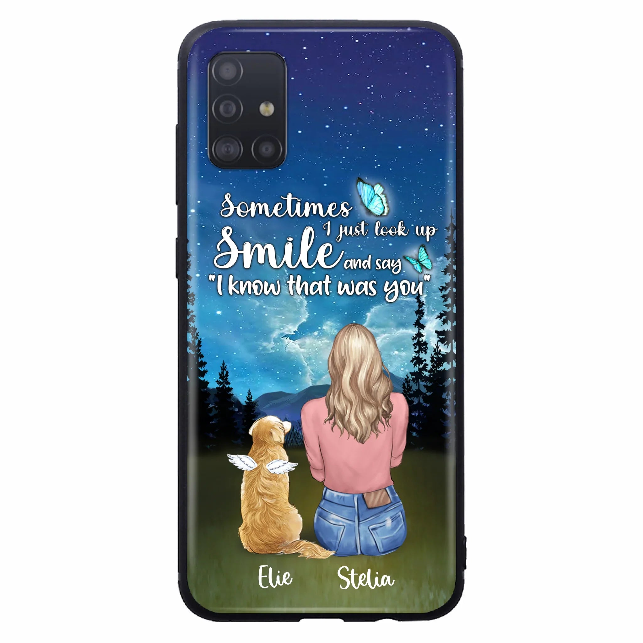 Custom Personalized Lost Pet Mom Phone Case - Girl With Upto 4 Pets - Phone Case For iPhone and Samsung - PU2YLV