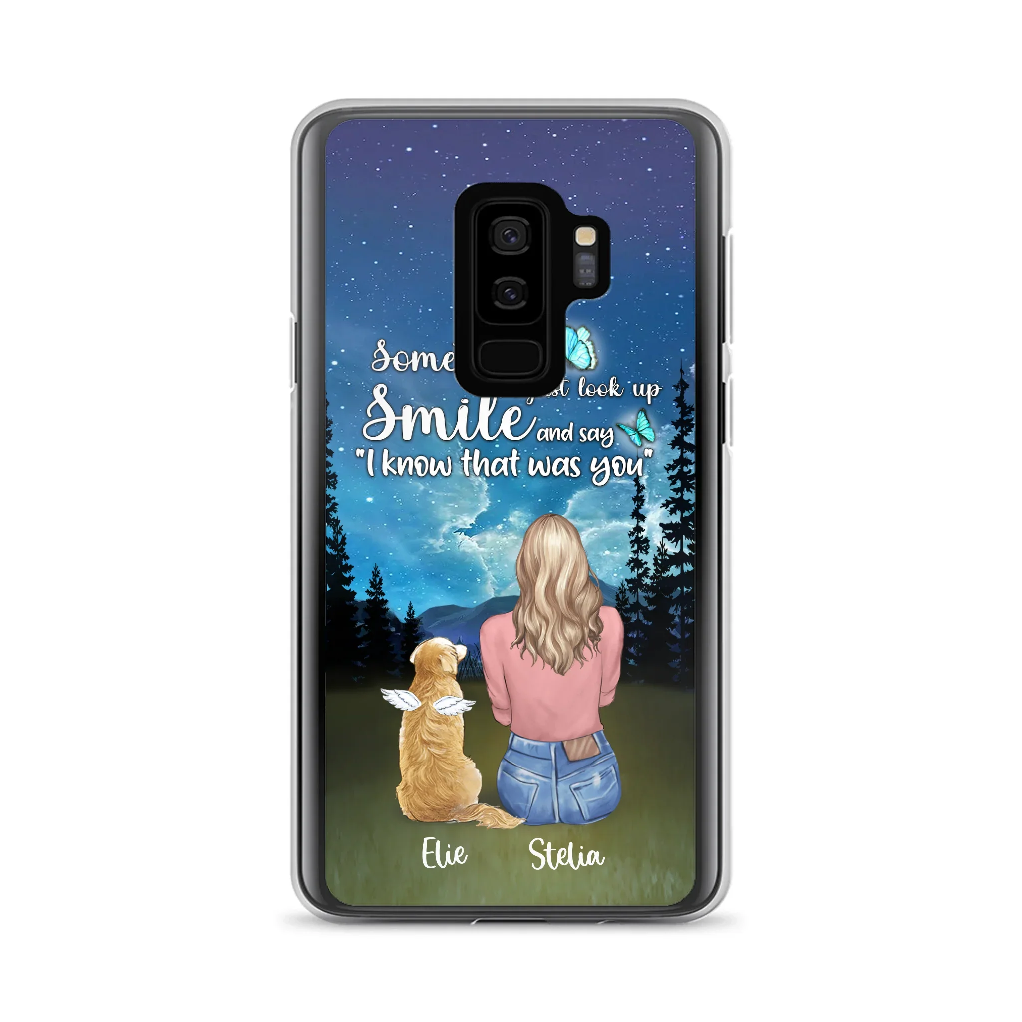 Custom Personalized Lost Pet Mom Phone Case - Girl With Upto 4 Pets - Phone Case For iPhone and Samsung - PU2YLV