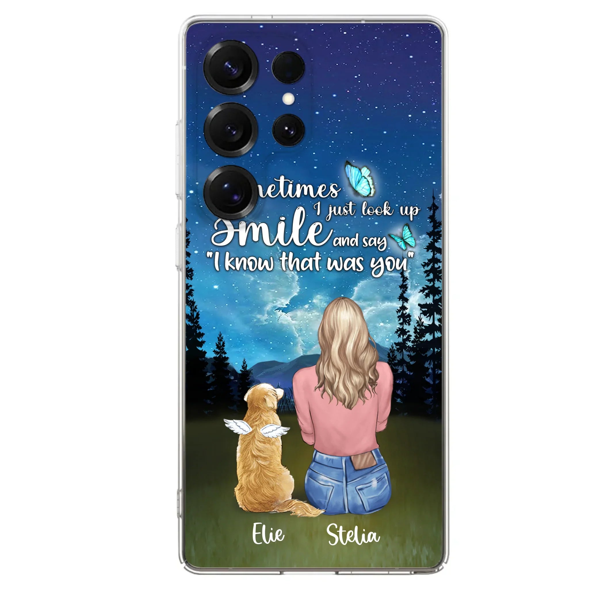 Custom Personalized Lost Pet Mom Phone Case - Girl With Upto 4 Pets - Phone Case For iPhone and Samsung - PU2YLV