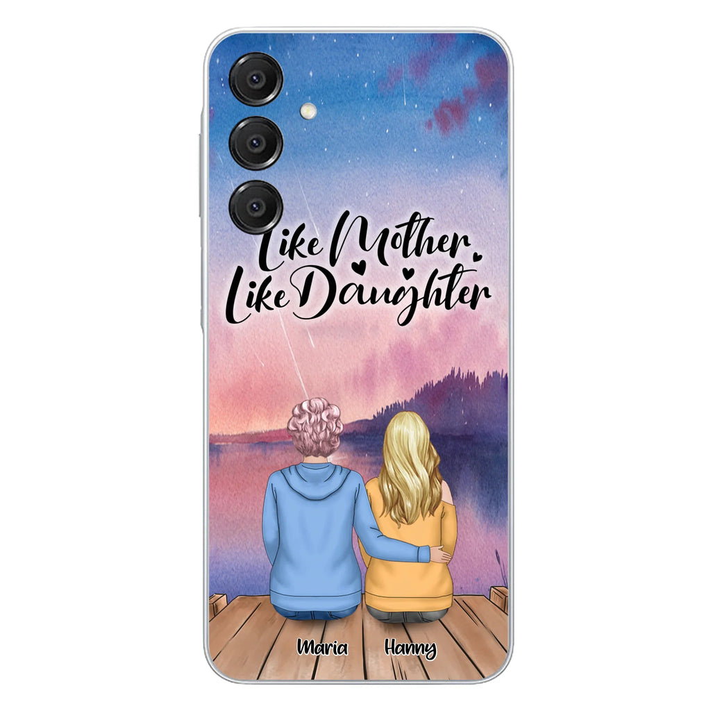 Custom Personalized Mom Phone Case - Gifts For Dog Lovers With Upto 3 Dogs - Like Mother Like Daughter