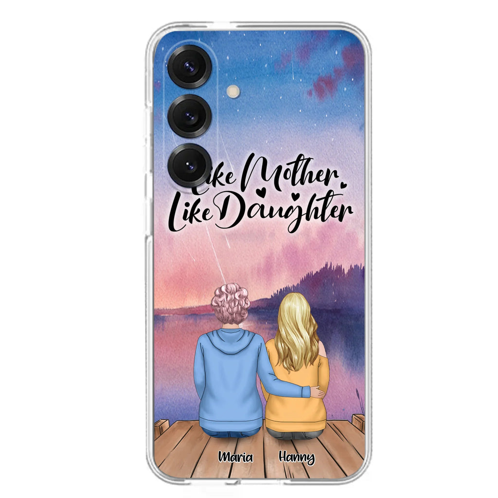 Custom Personalized Mom Phone Case - Gifts For Dog Lovers With Upto 3 Dogs - Like Mother Like Daughter
