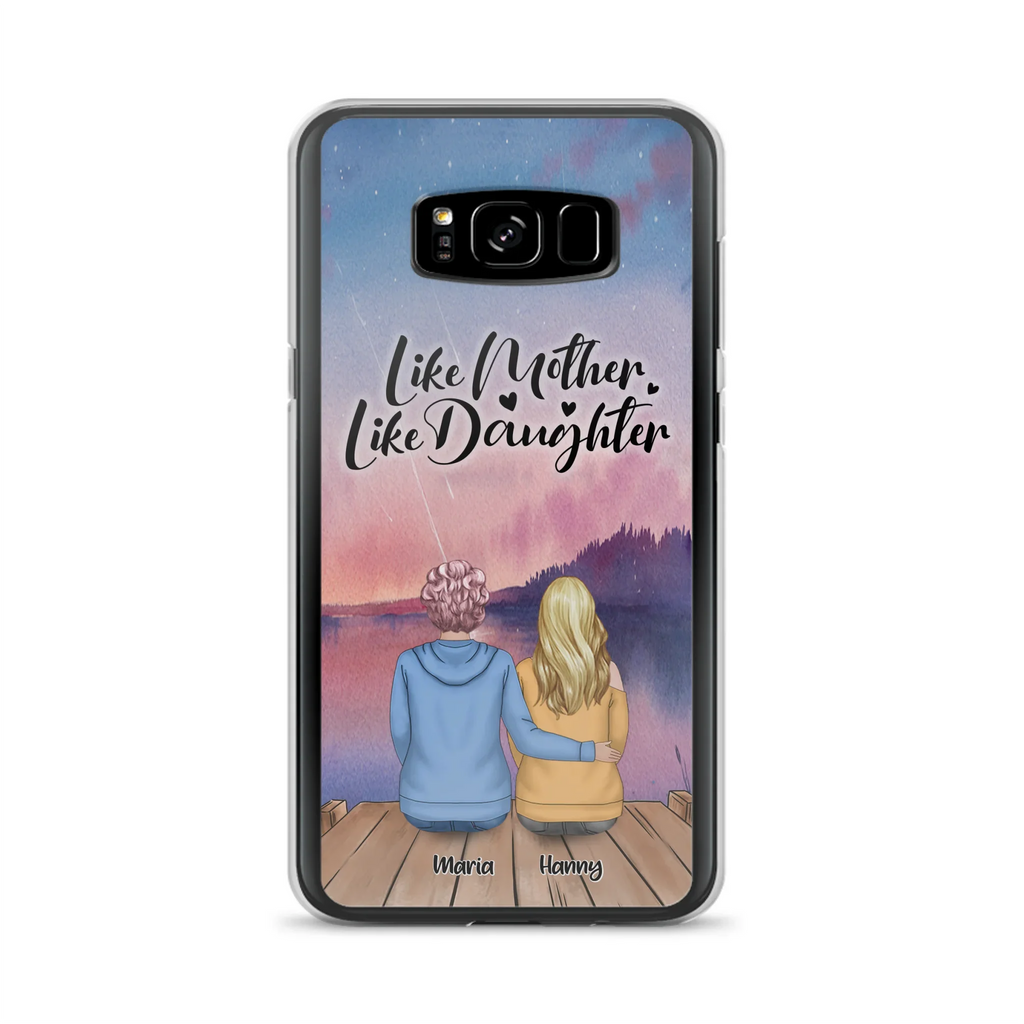 Custom Personalized Mom Phone Case - Gifts For Dog Lovers With Upto 3 Dogs - Like Mother Like Daughter