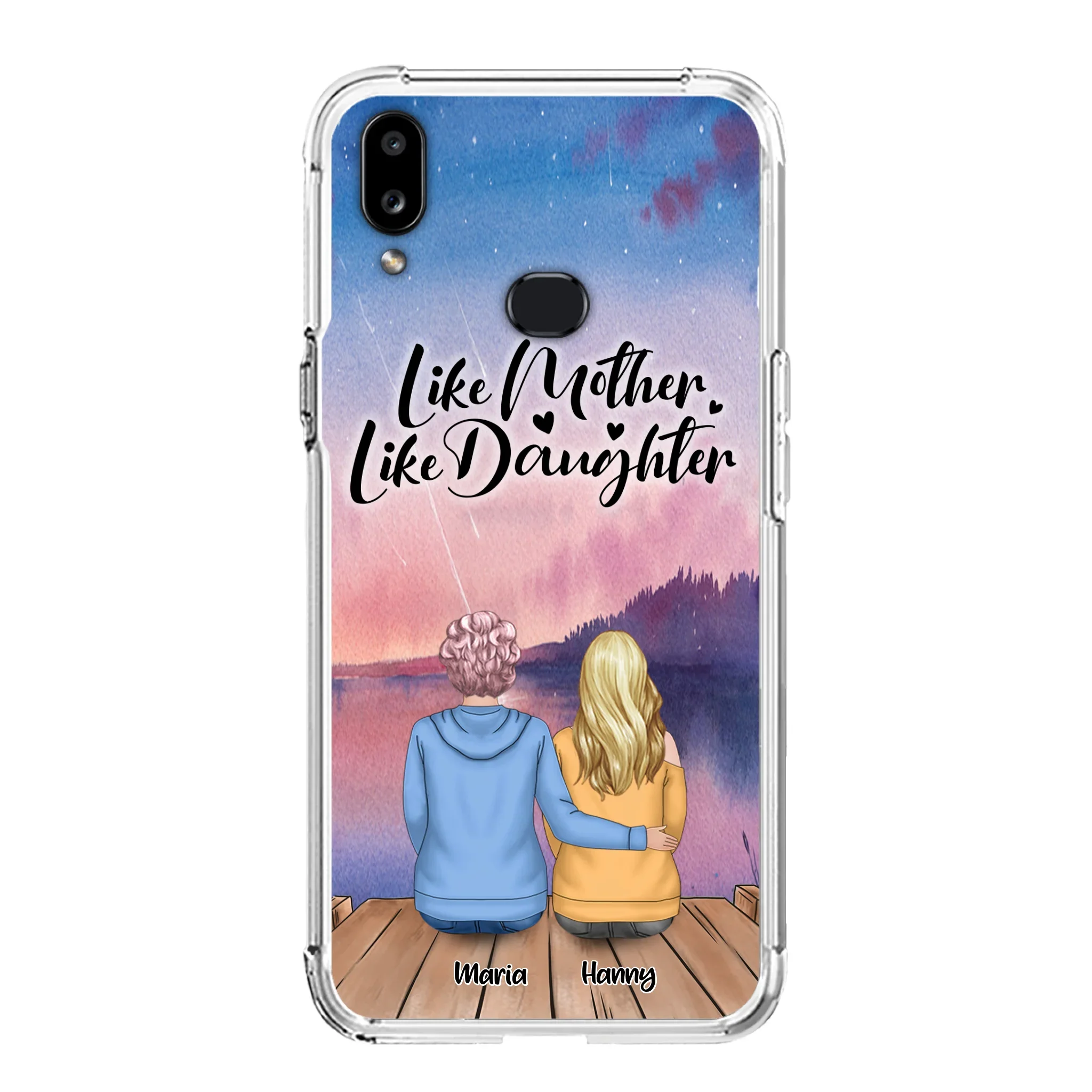 Custom Personalized Mom Phone Case - Gifts For Dog Lovers With Upto 3 Dogs - Like Mother Like Daughter
