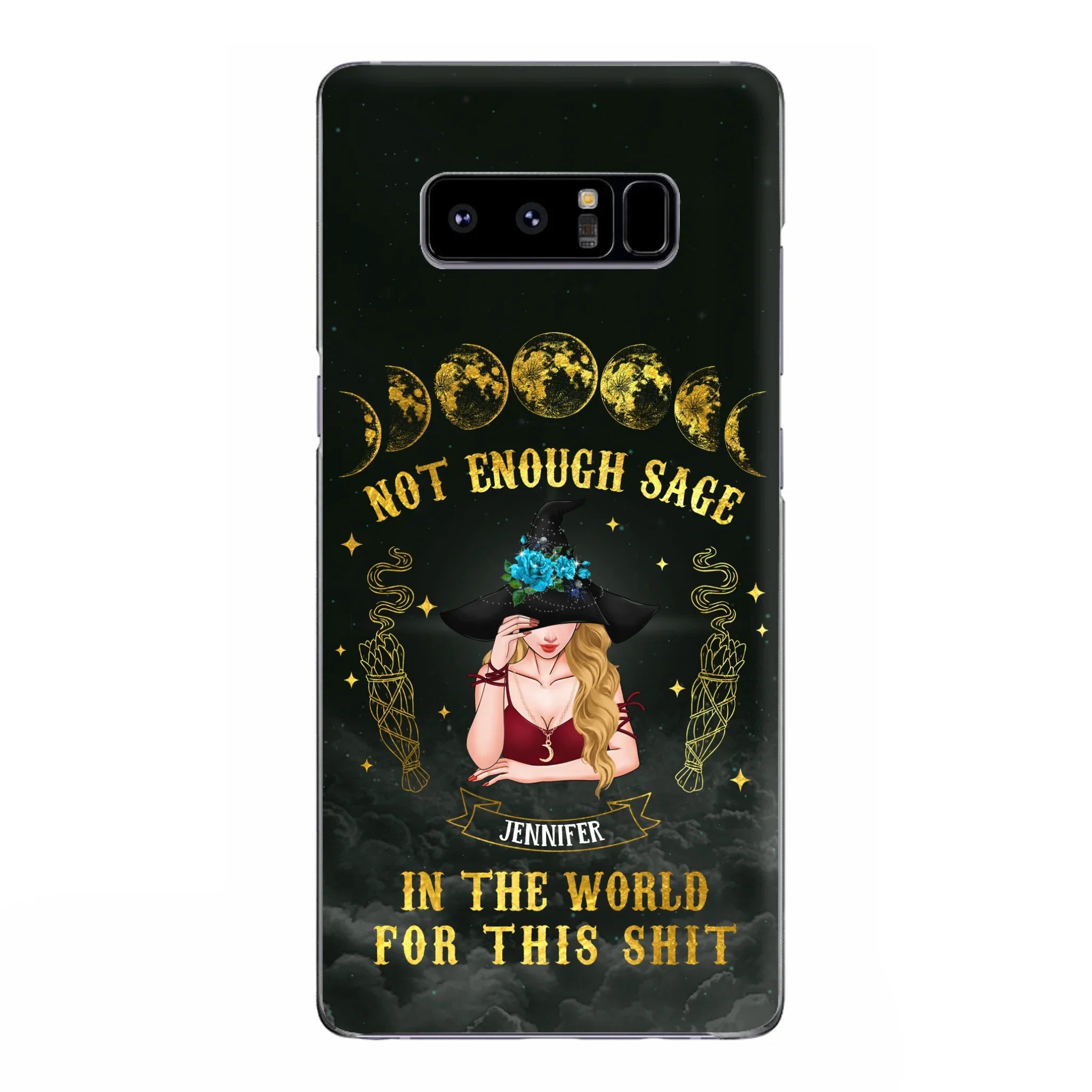 Custom Personalized Witch Phone Case - Gift For Halloween/Witch - Not Enough Sage In The World - Case for iPhone/Samsung