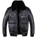 Leather Jacket Flight Suit For Men