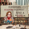 Personalized Reading Book Hooded Blanket - Gift Idea For Birthday/Reading Lovers - Reading Blanket