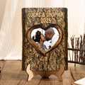 Personalized Photo Couple Wooden Art - Gift Idea For Couple