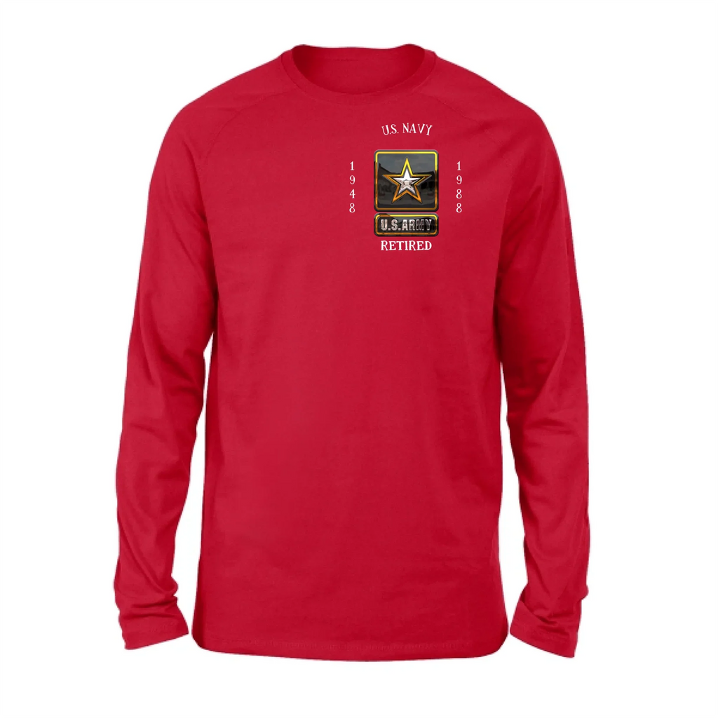 Personalized Retired Veteran Shirt/Hoodie - Father's Day Gift Idea for Veteran