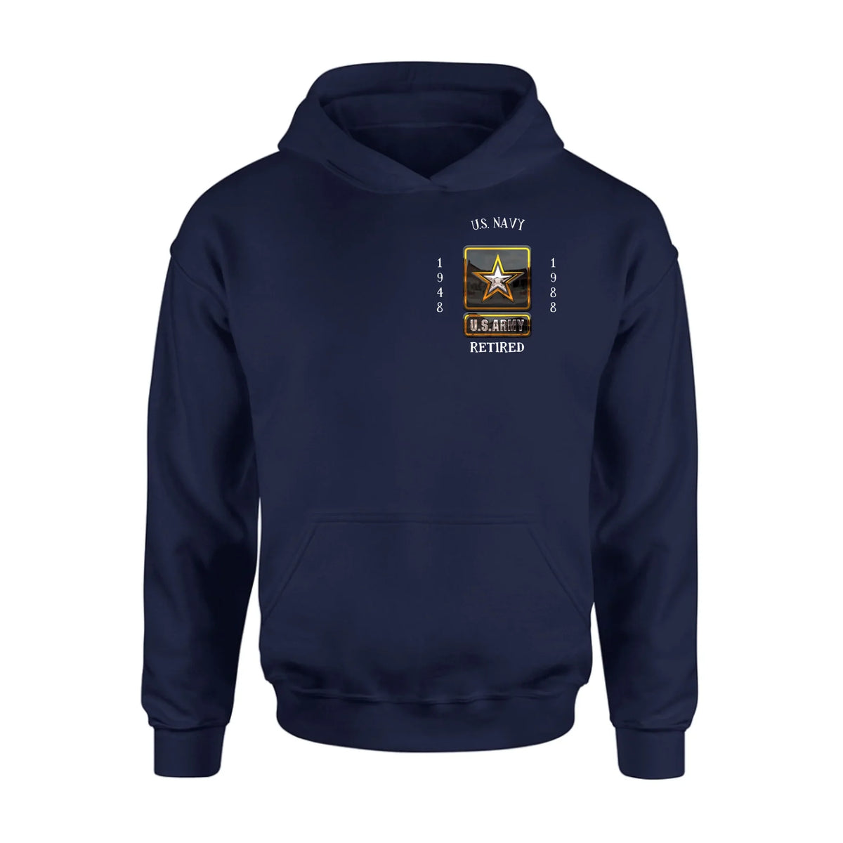 Personalized Retired Veteran Shirt/Hoodie - Father's Day Gift Idea for Veteran