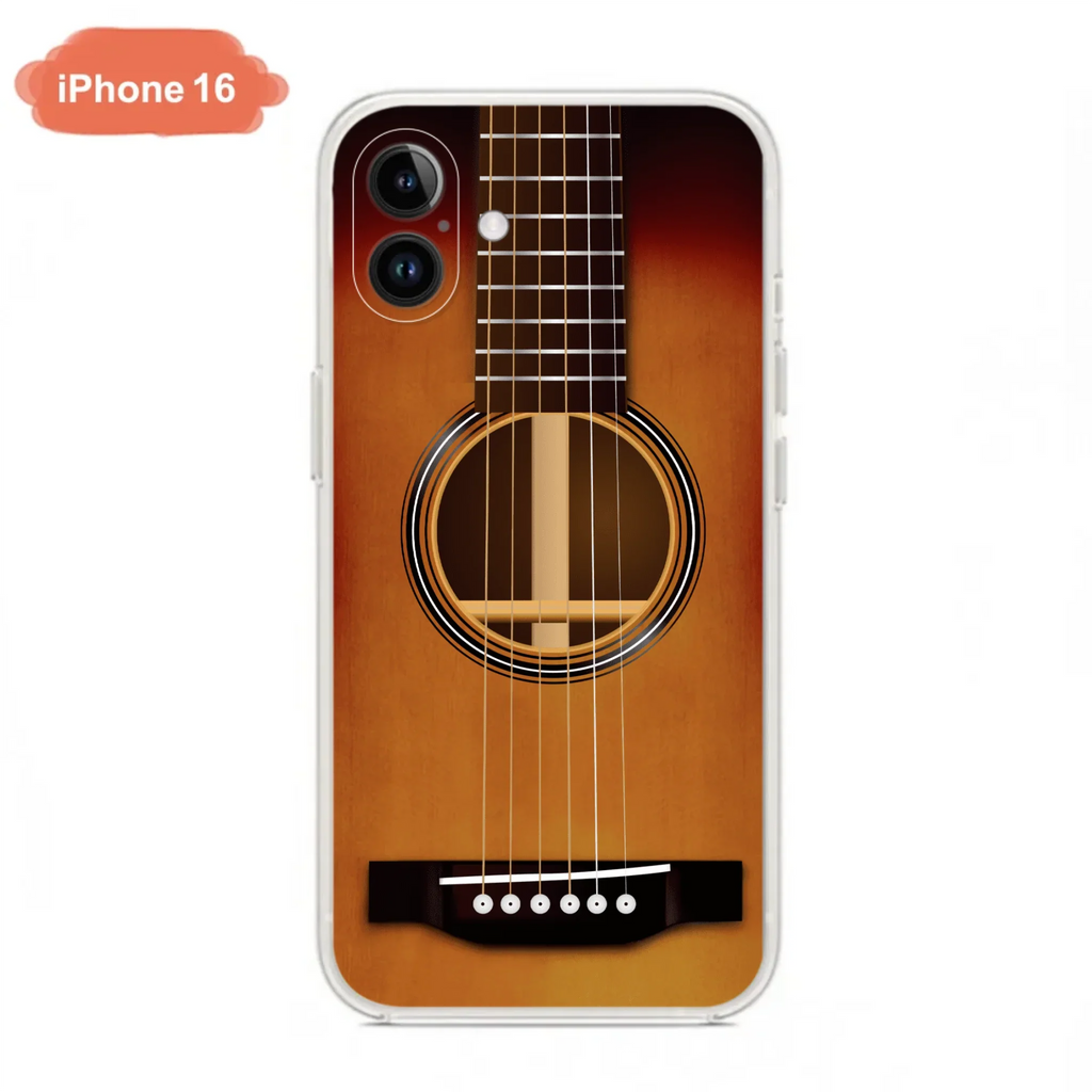 Custom Personalized Acoustic/Electric Guitar Phone Case - Best Gift For Guitarist - Case For iPhone And Samsung