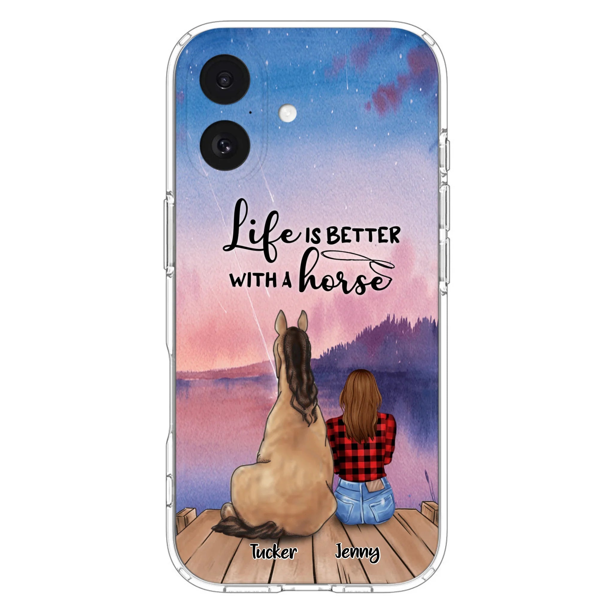 Personalized Horse/Dog Mom Phone Case - Upto 2 Horses and 3 Dogs - 9AGKN2