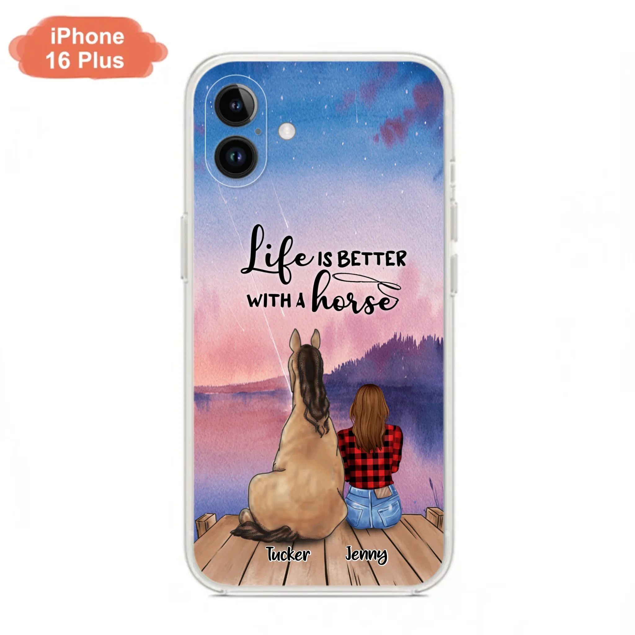 Personalized Horse/Dog Mom Phone Case - Upto 2 Horses and 3 Dogs - 9AGKN2