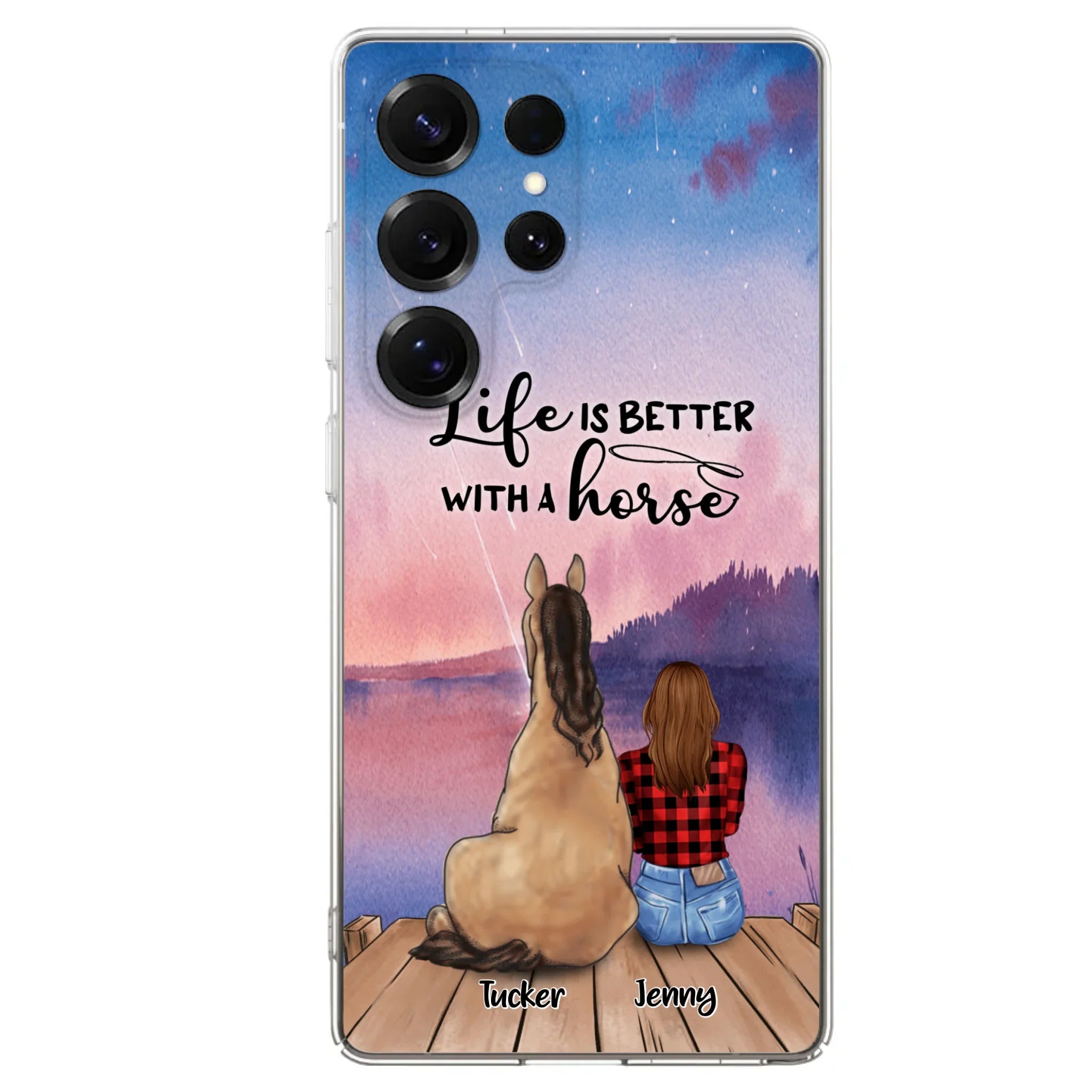 Personalized Horse/Dog Mom Phone Case - Upto 2 Horses and 3 Dogs - 9AGKN2