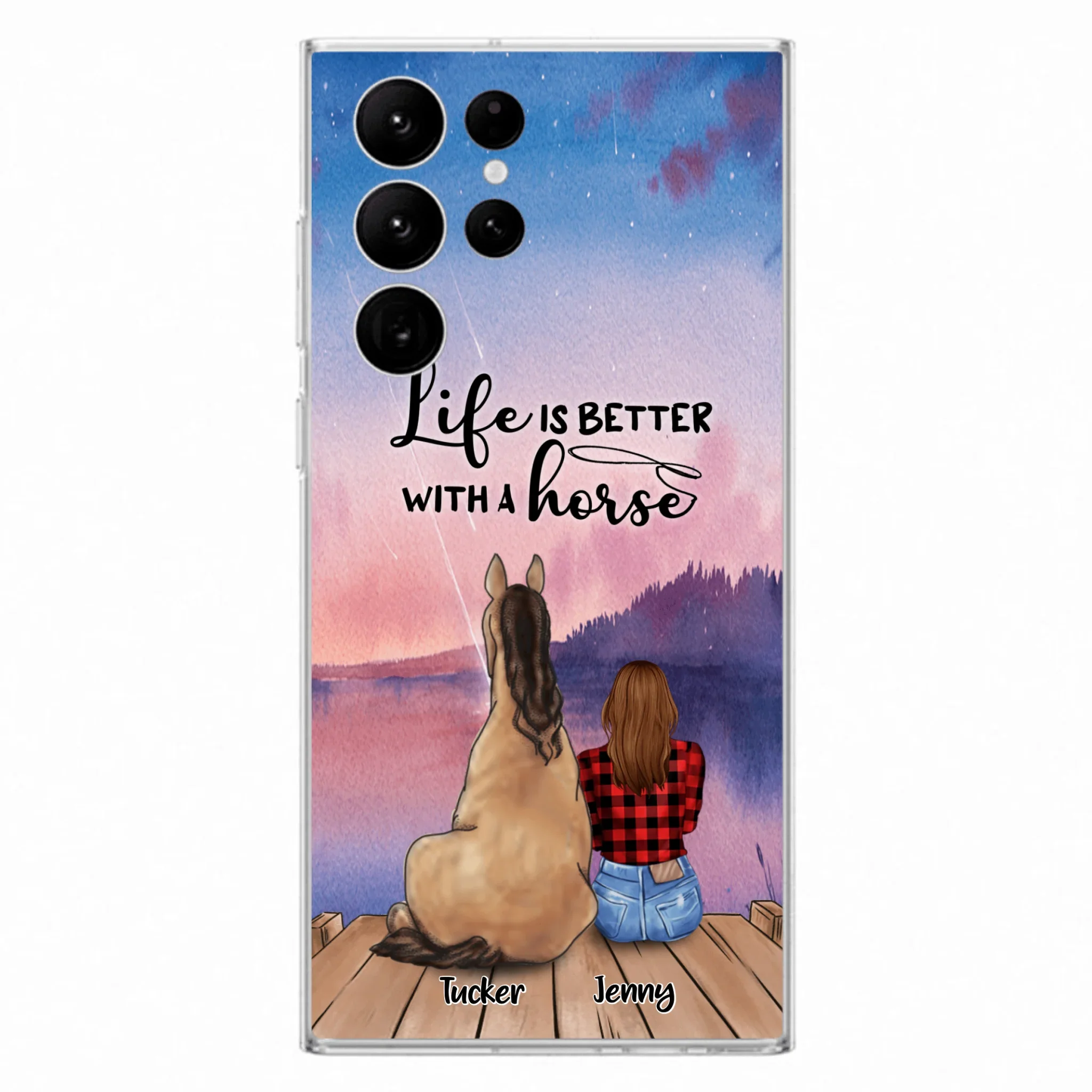 Personalized Horse/Dog Mom Phone Case - Upto 2 Horses and 3 Dogs - 9AGKN2