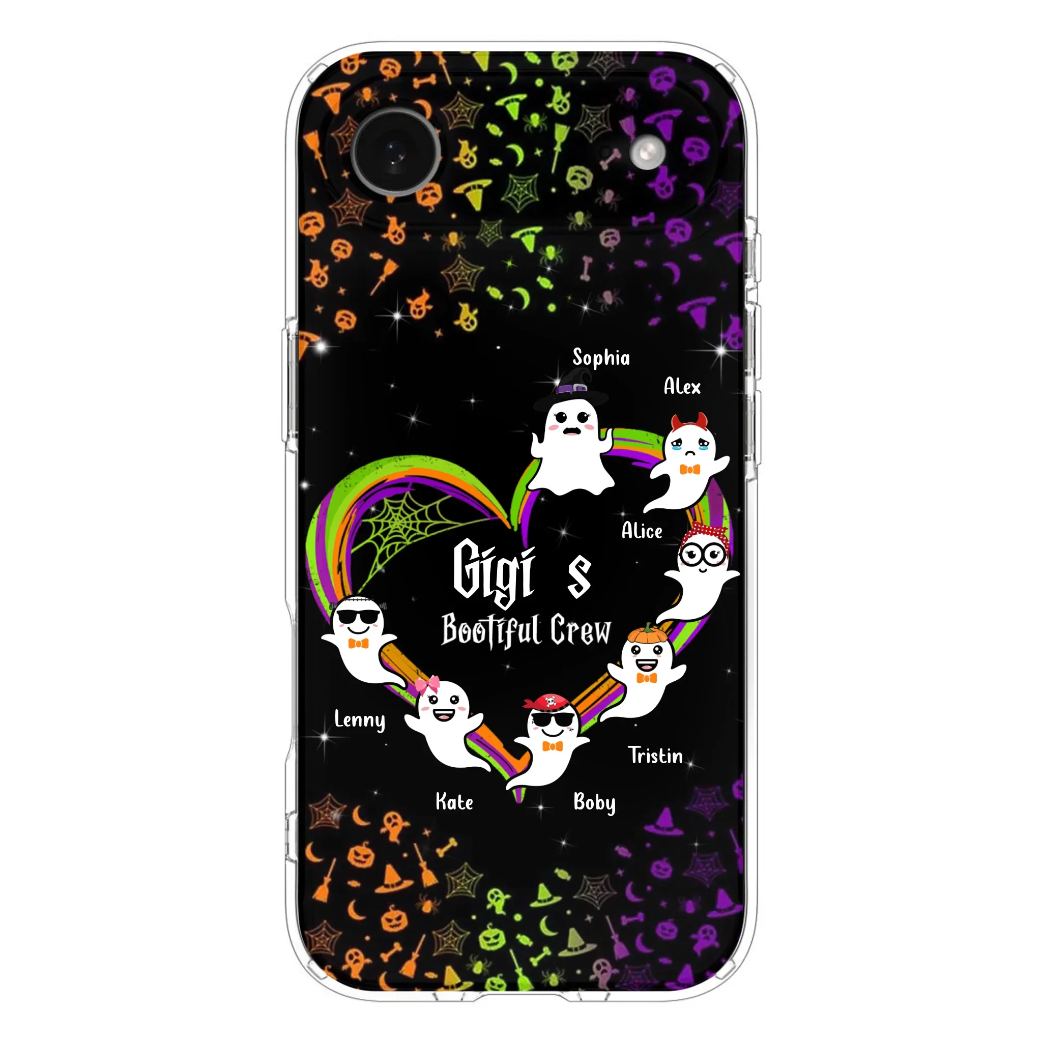 Custom Personalized Gigi's Bootiful Crew Phone Case - Halloween Gift for Grandma - Up to 7 Grandkids - Case For iPhone And Samsung