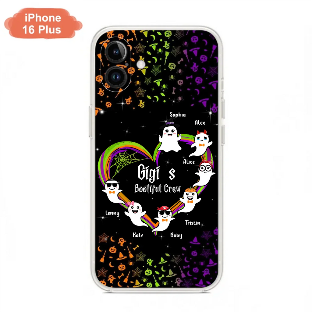 Custom Personalized Gigi's Bootiful Crew Phone Case - Halloween Gift for Grandma - Up to 7 Grandkids - Case For iPhone And Samsung
