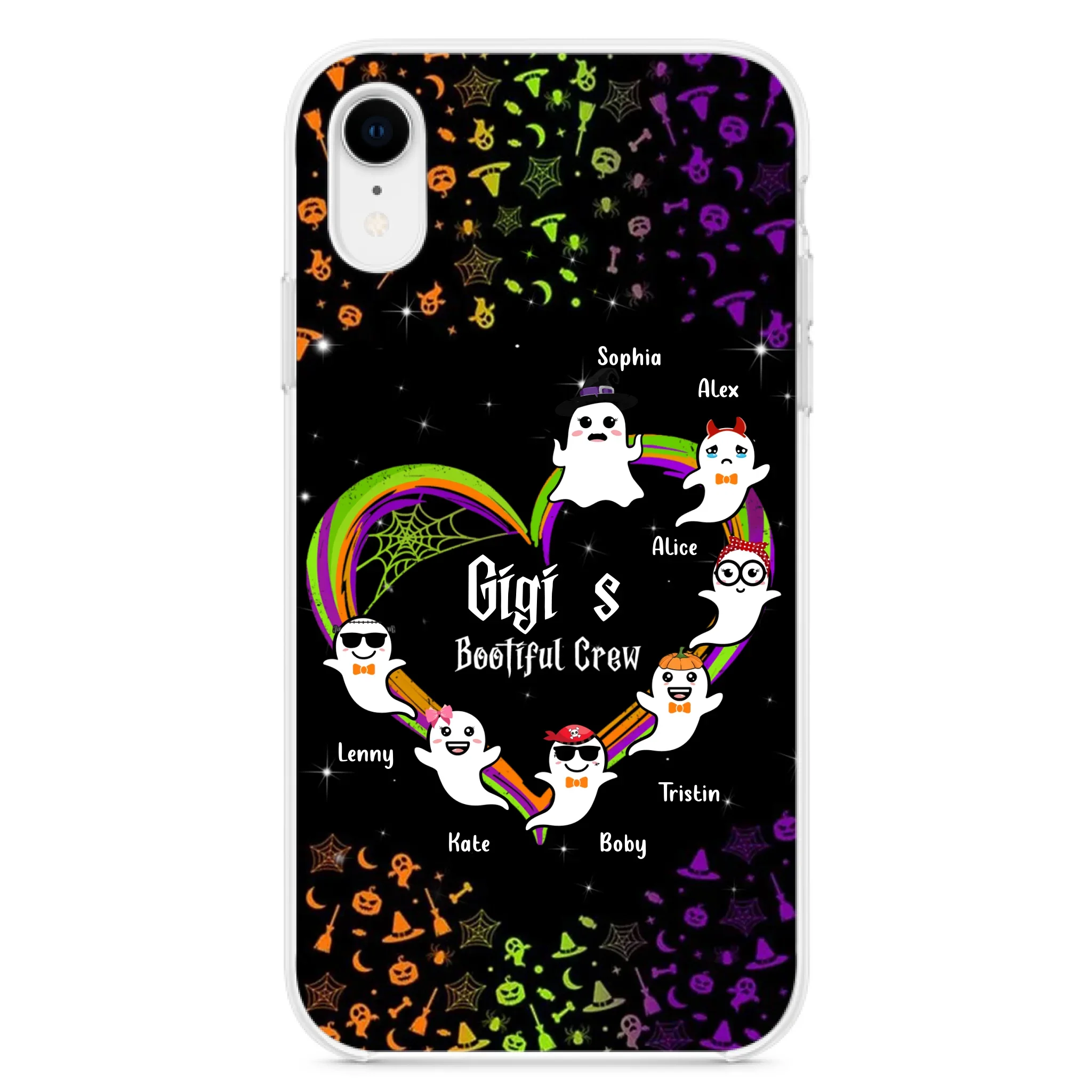 Custom Personalized Gigi's Bootiful Crew Phone Case - Halloween Gift for Grandma - Up to 7 Grandkids - Case For iPhone And Samsung