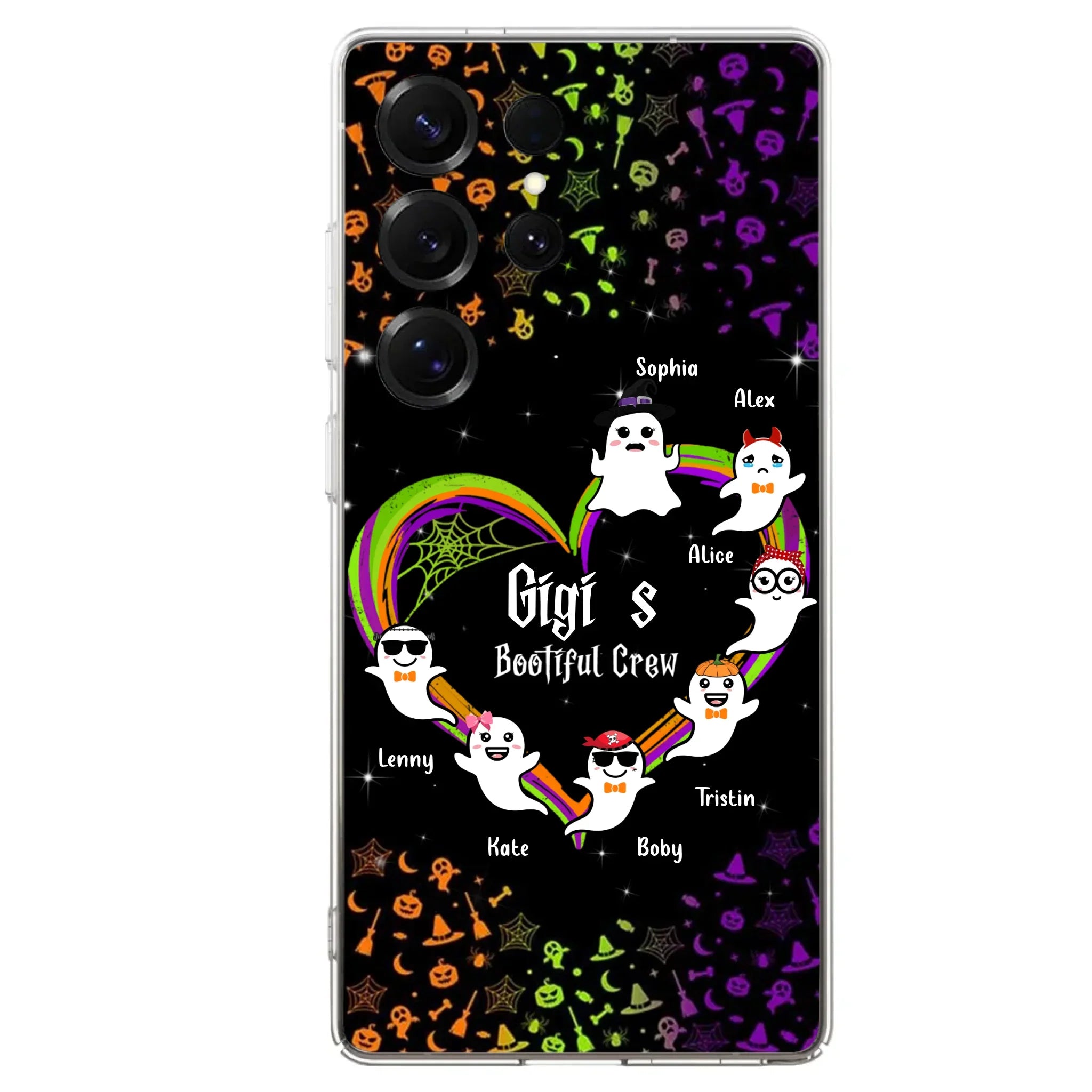 Custom Personalized Gigi's Bootiful Crew Phone Case - Halloween Gift for Grandma - Up to 7 Grandkids - Case For iPhone And Samsung