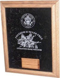 Awards Display Case, Laser engraved soldier Case - Engraved Logo on TOP
