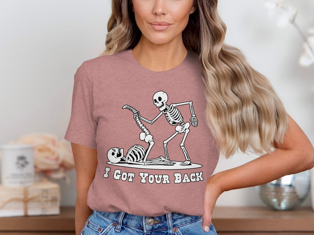 I Got Your Back Skeletons Funny Anatomy Joke Design T-Shirt
