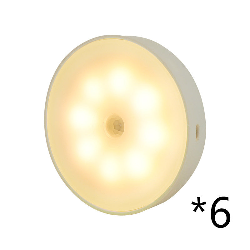LED Motion Sensor Puck Lights – Rechargeable Under Cabinet Lighting, Wireless USB