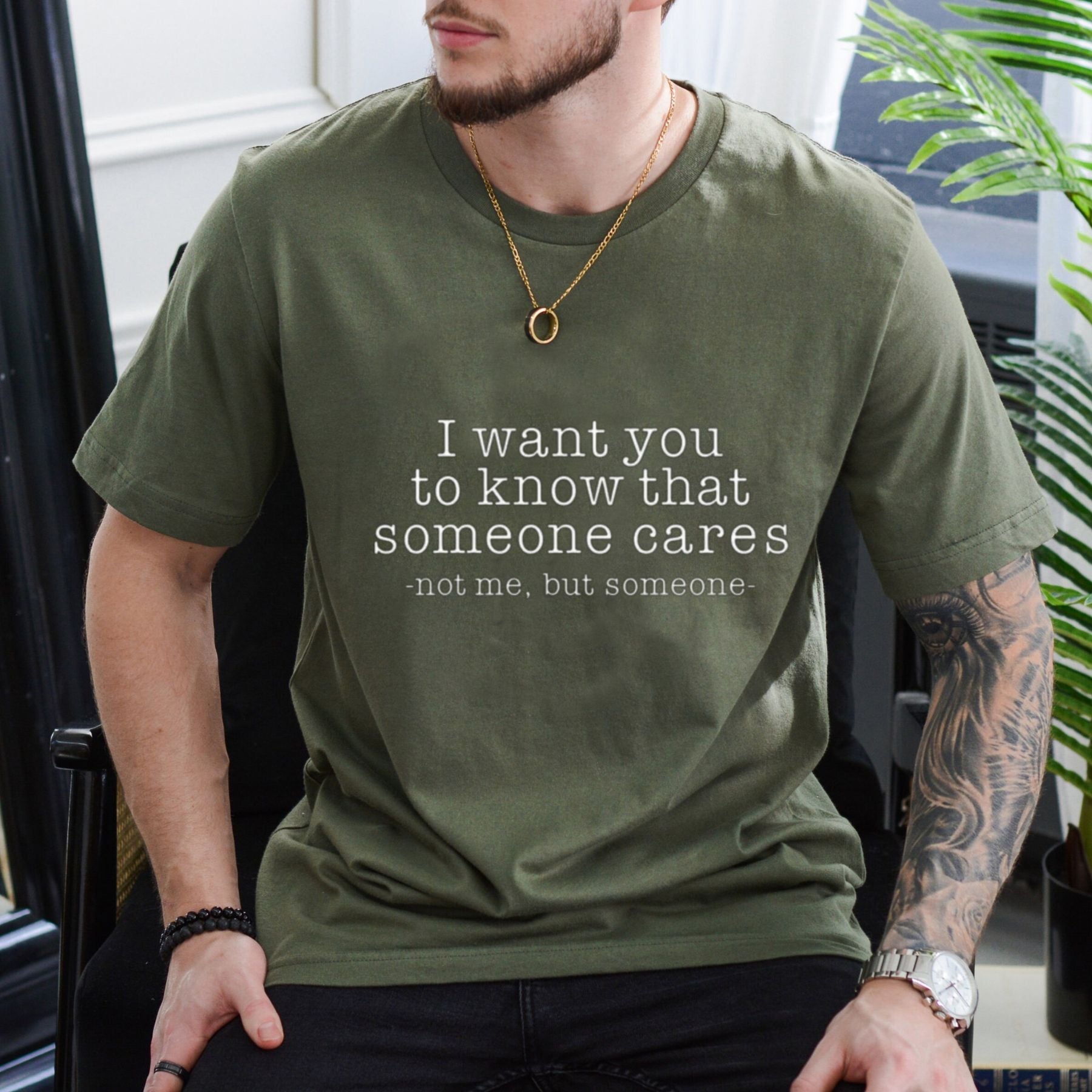 "Someone Cares Not Me" T-Shirt – Funny Sarcastic Quote Graphic Tee, Unisex Cotton Shirt