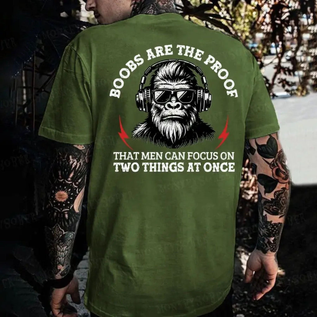"Scientific Proof Monkey" – Funny Sarcastic Focus Graphic Top