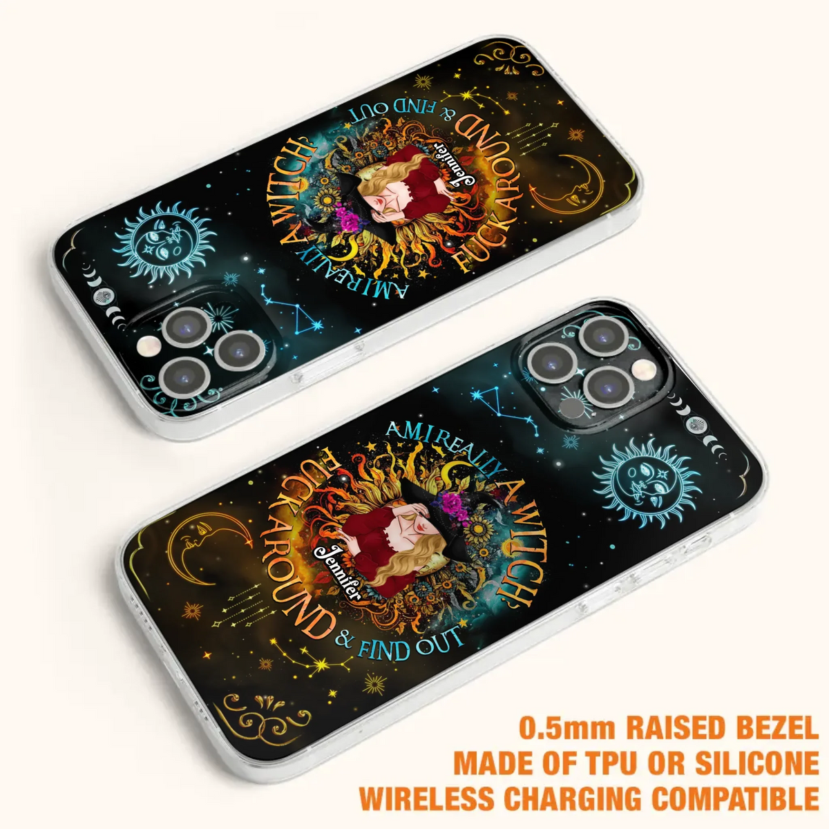Custom Personalized Witch Phone Case - Gift Idea For Halloween/Witch Lovers - Am I Really A Witch Fuck Around & Find Out - Case For iPhone &  Samsung