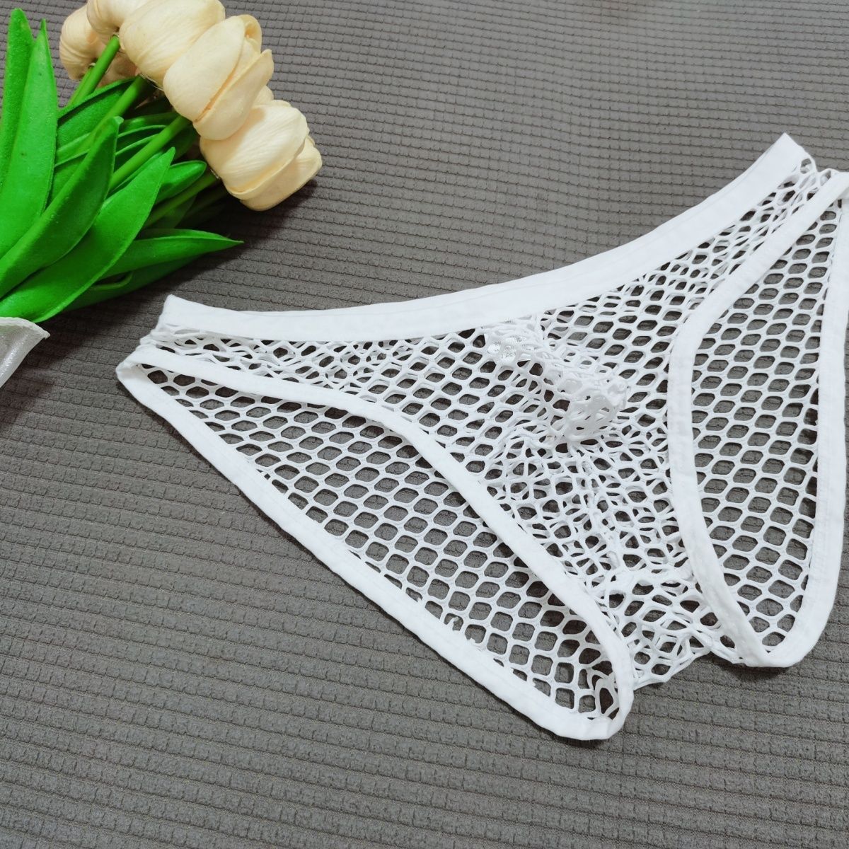 Underwear Coquettish Nightclub Fishnet Briefs Men