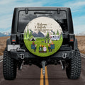 Personalized Camping Spare Tire Cover - Adult/Couple/Single Parent/Parents with Up to 3 Pets - Gift Idea For Couple/Camping/Dog/Cat Lovers - Welcome To Our Campsite
