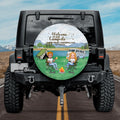Personalized Camping Spare Tire Cover - Up to 4 People and 2 Pets - Gift Idea For Couple/Camping/Dog/Cat Lovers - Drive Slow Drunk Campers Matter